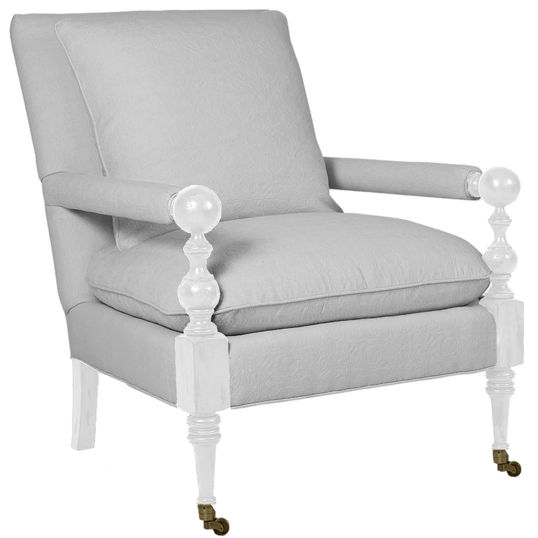 Banyon Lounge Chair in "Stain Resistant Ivory" - Image 6