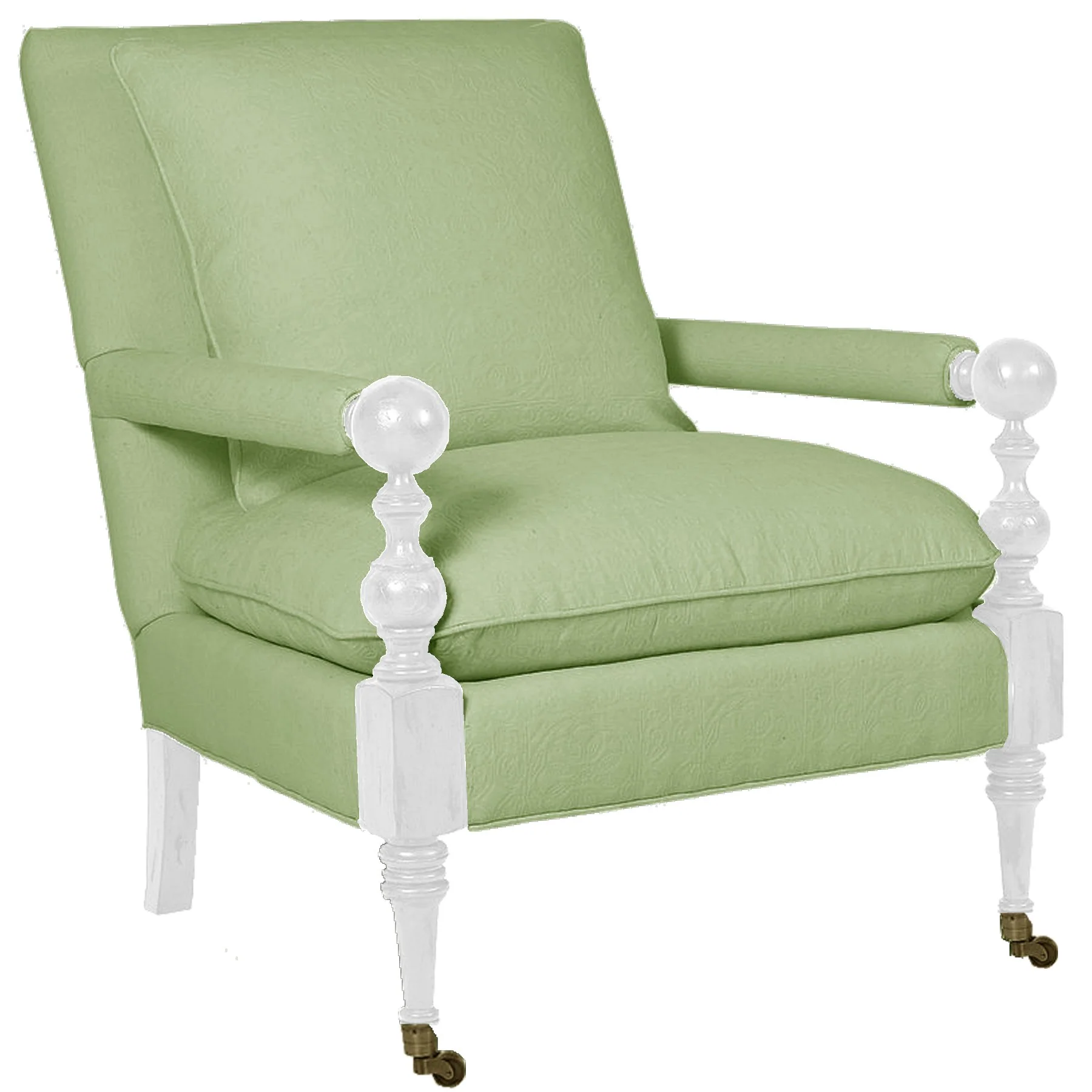 Banyon Lounge Chair in "Stain Resistant Ivory" - Image 8