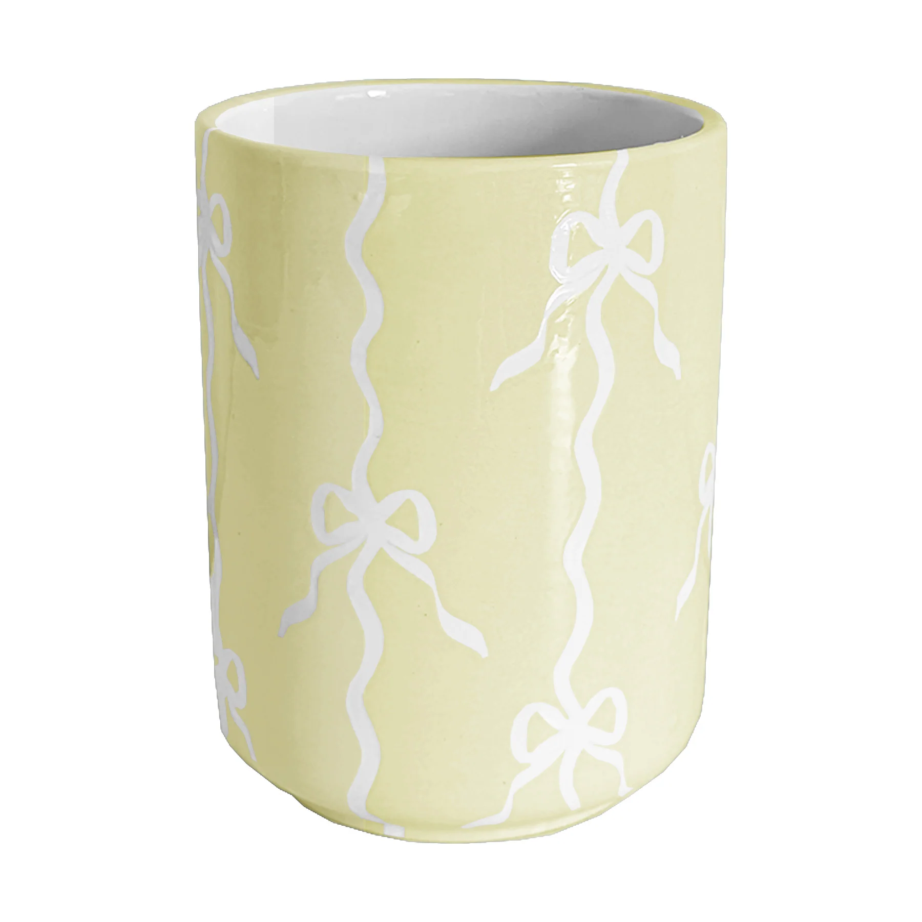 Bow Stripe Large Vase/ Utensil Holder - Image 12