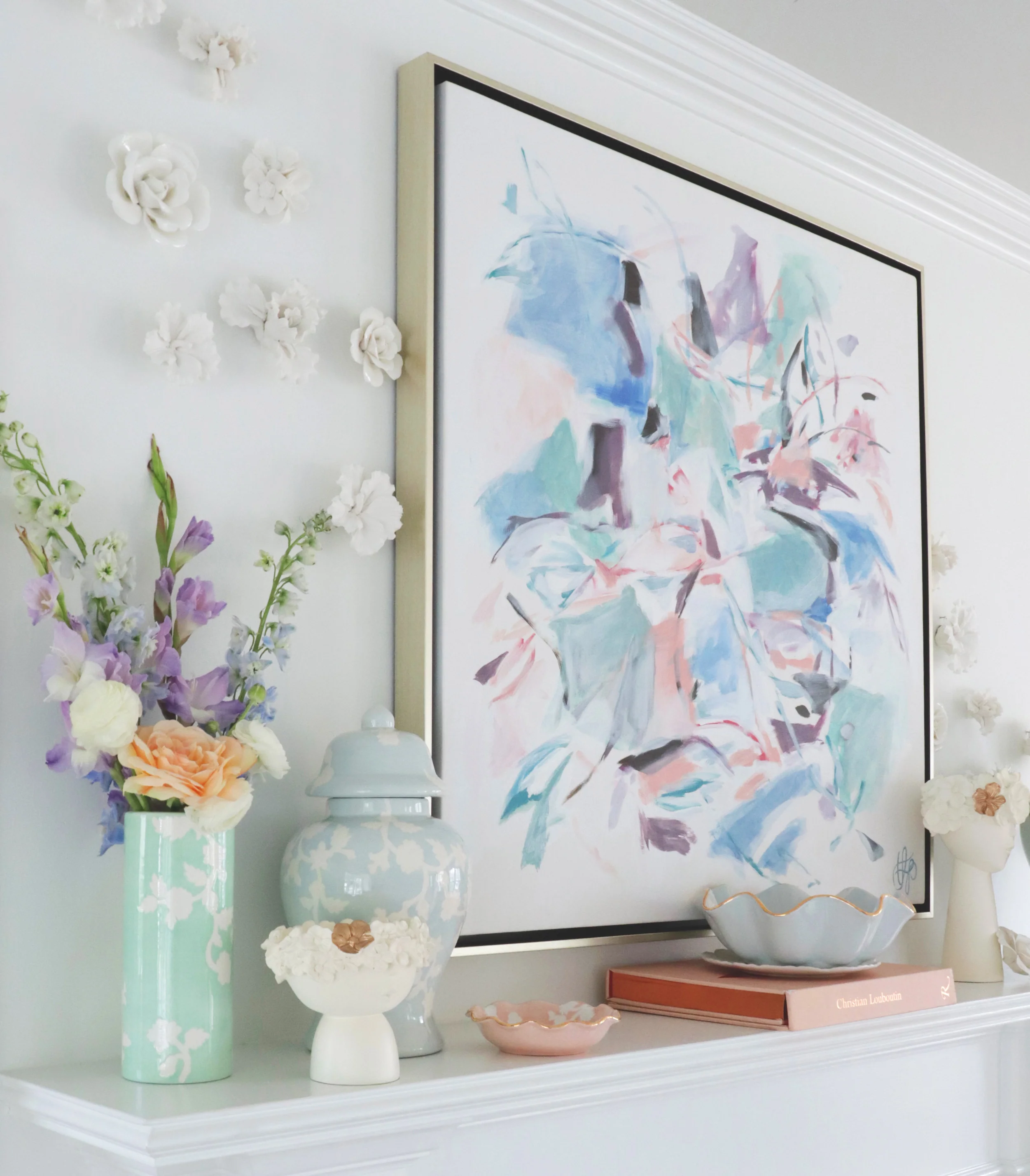 Chinoiserie Dreams Column Vase - Image 3