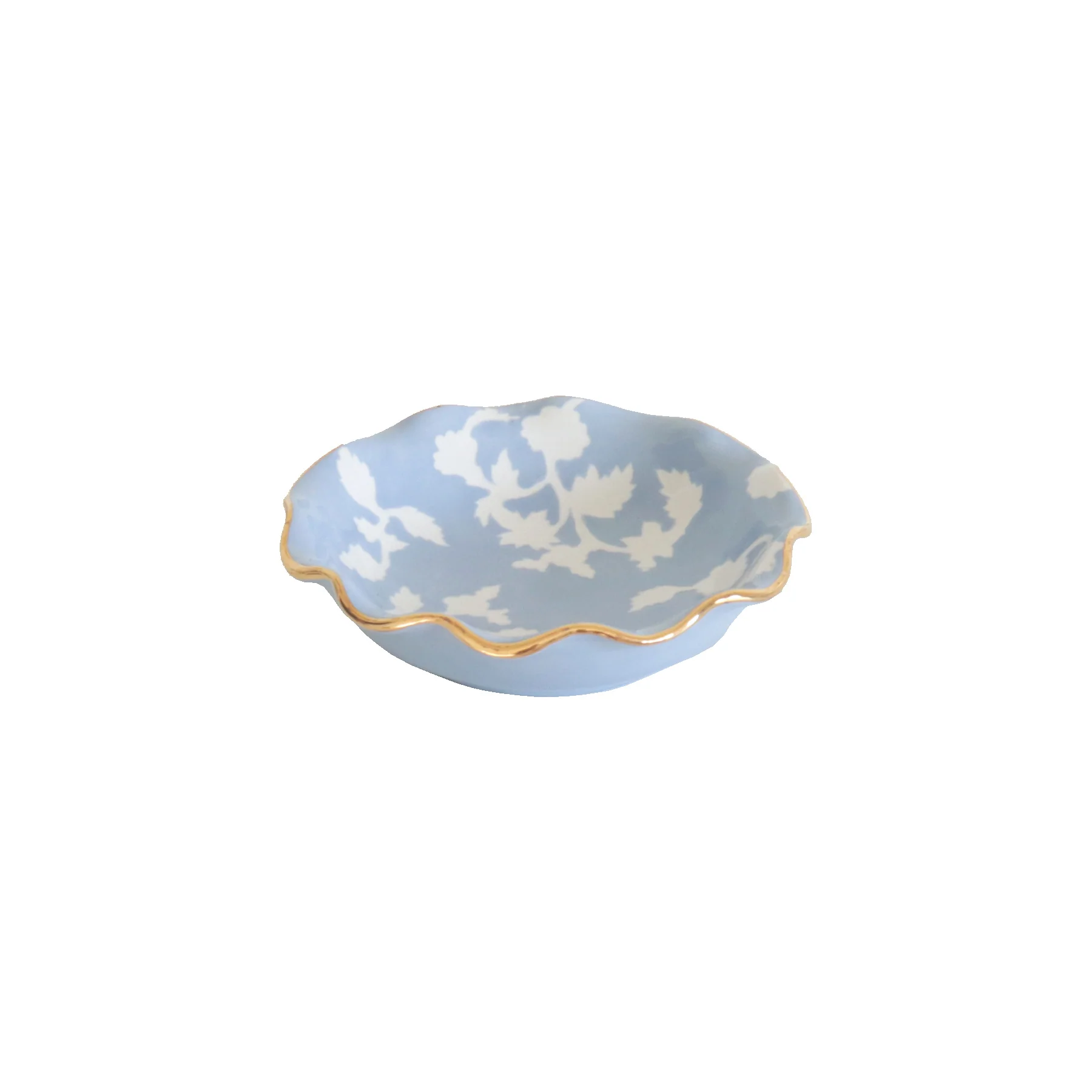 Chinoiserie Dreams Scalloped Bowls with 22K Gold Accent - Image 14