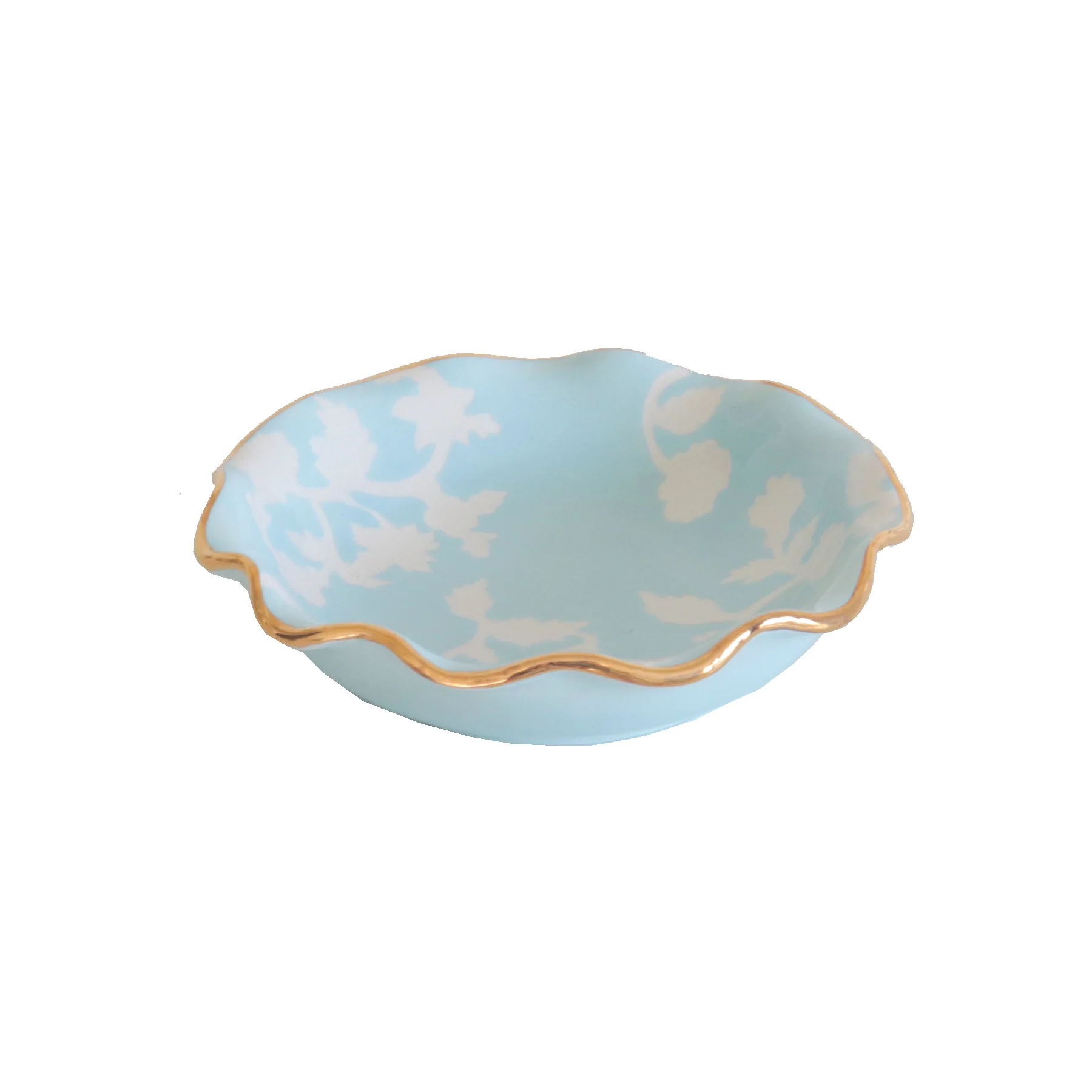 Chinoiserie Dreams Scalloped Bowls with 22K Gold Accent - Image 17