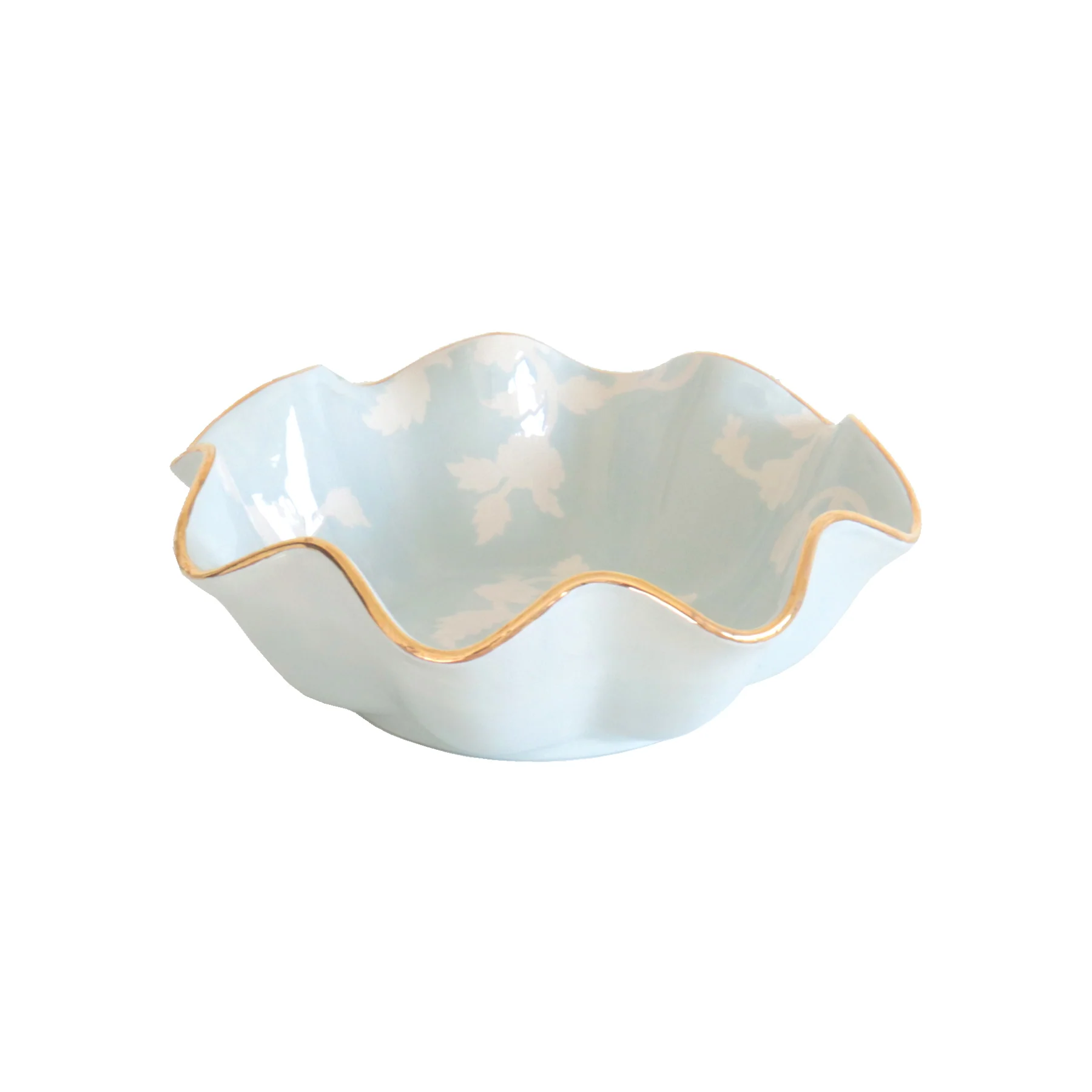 Chinoiserie Dreams Scalloped Bowls with 22K Gold Accent - Image 20