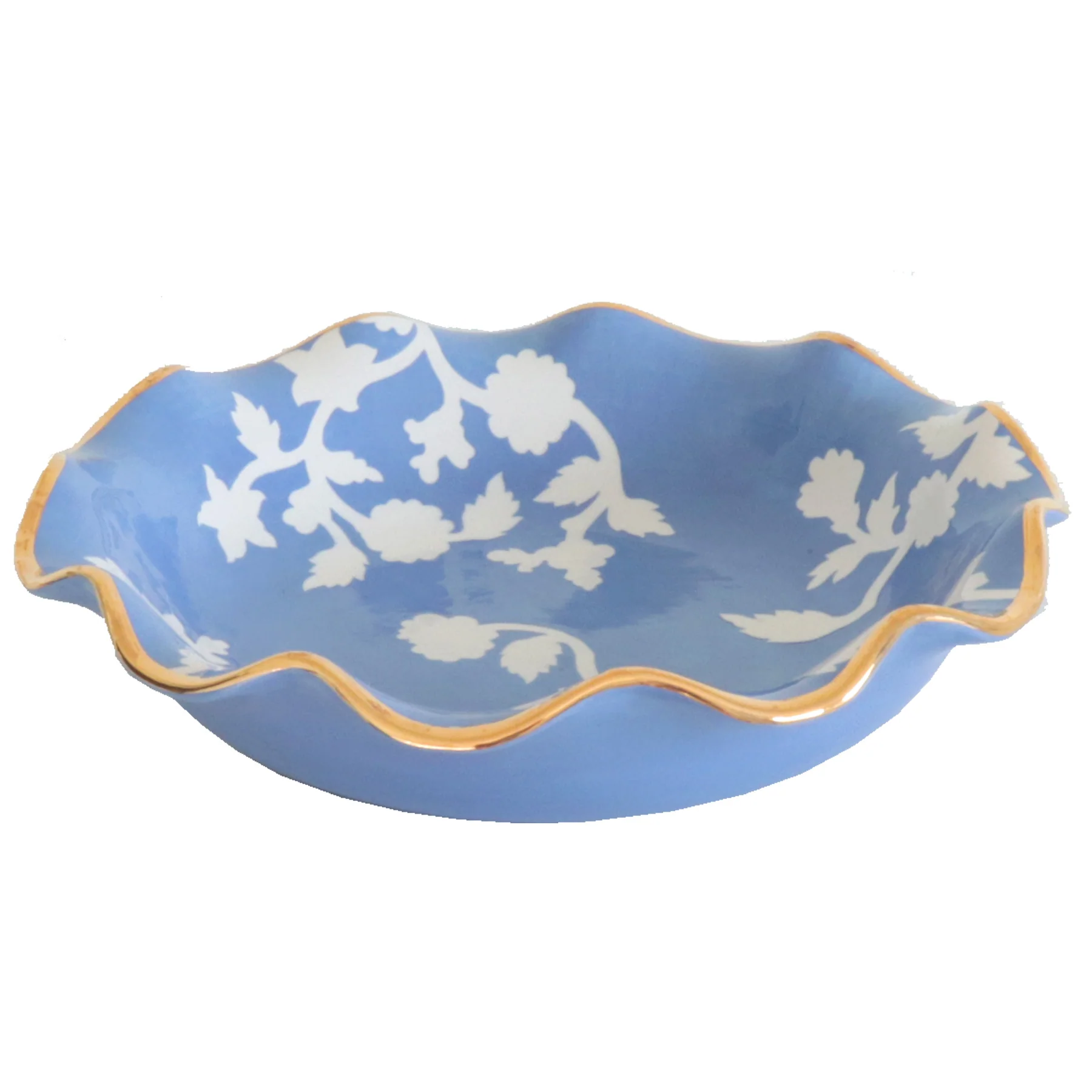 Chinoiserie Dreams Scalloped Bowls with 22K Gold Accent - Image 23