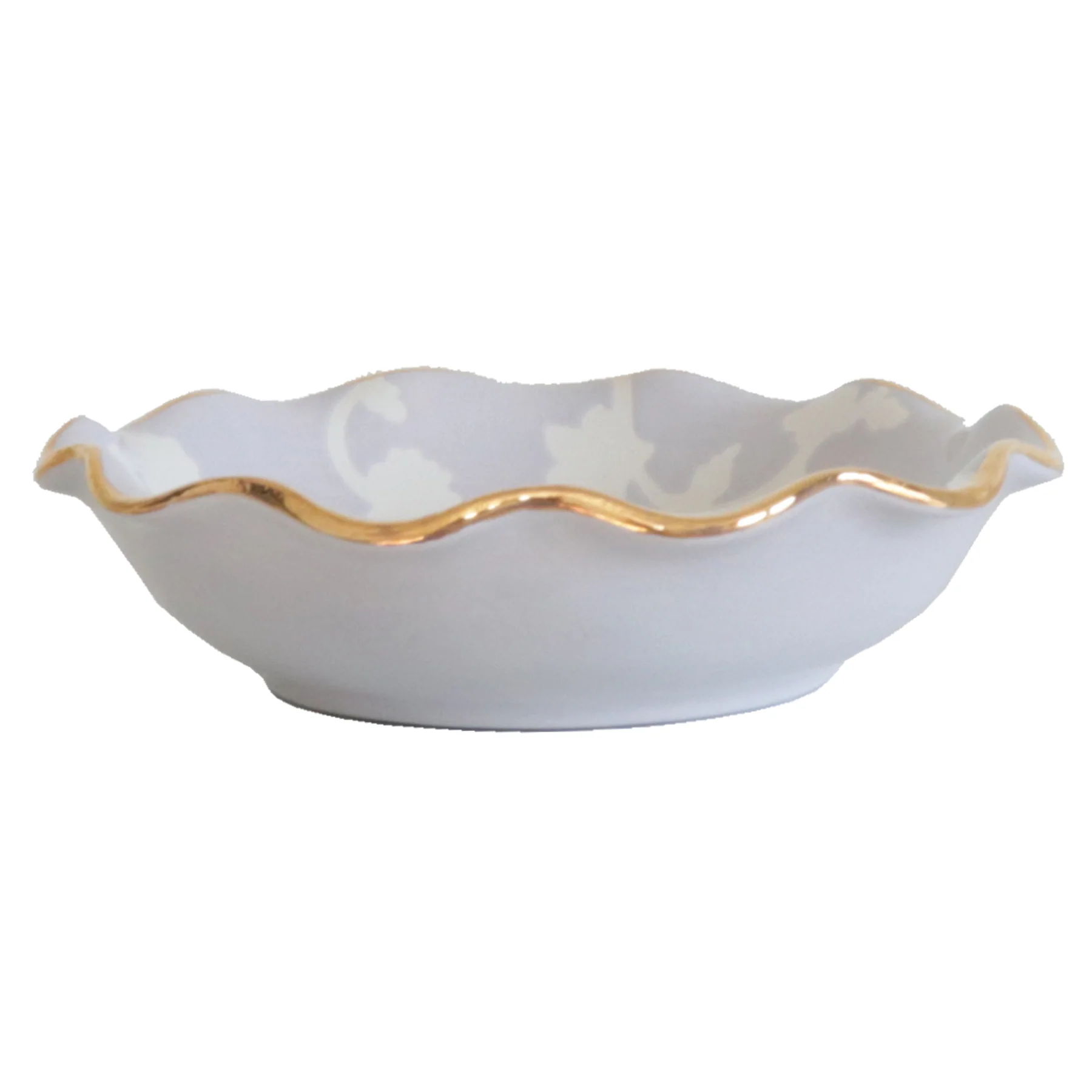 Chinoiserie Dreams Scalloped Bowls with 22K Gold Accent - Image 24