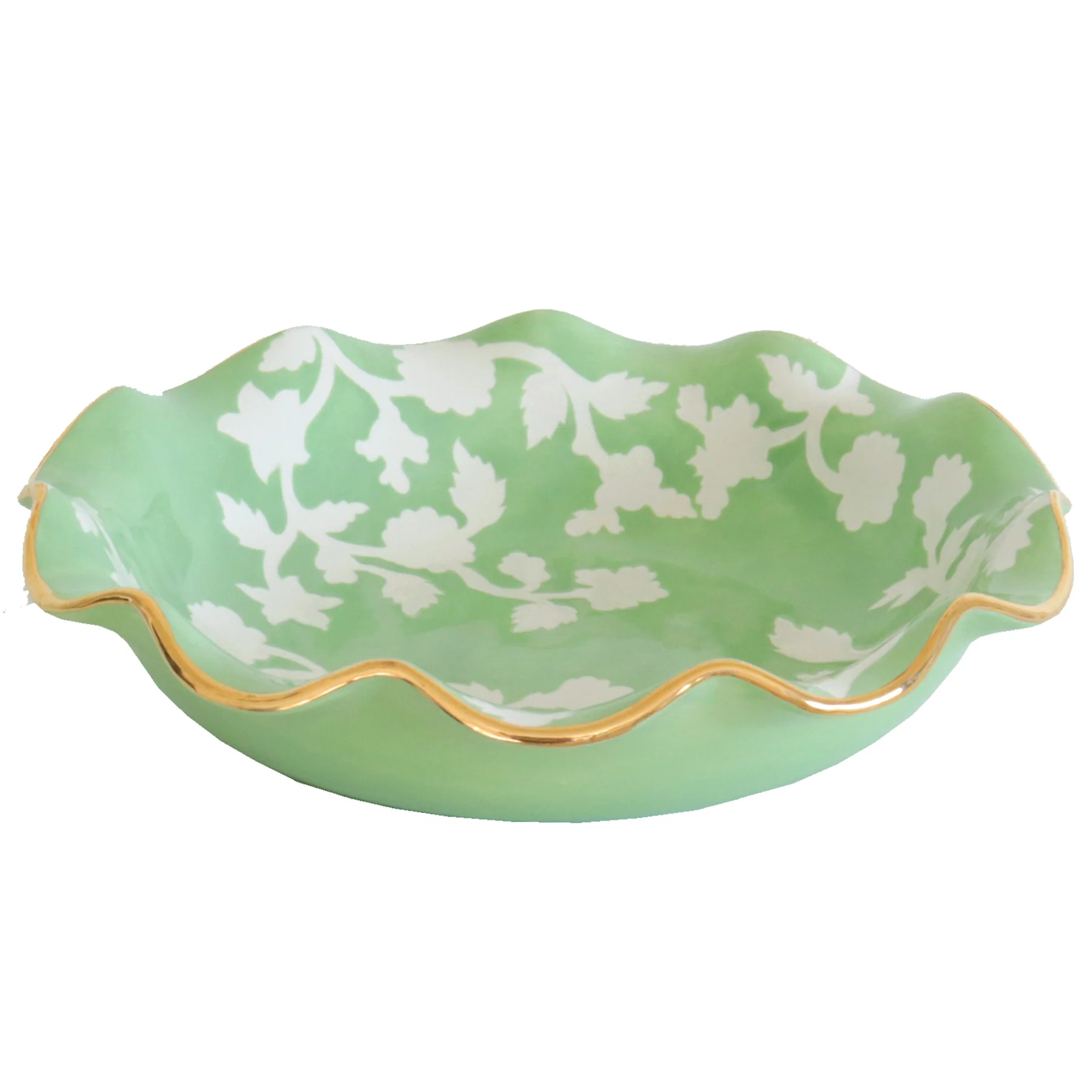 Chinoiserie Dreams Scalloped Bowls with 22K Gold Accent - Image 26