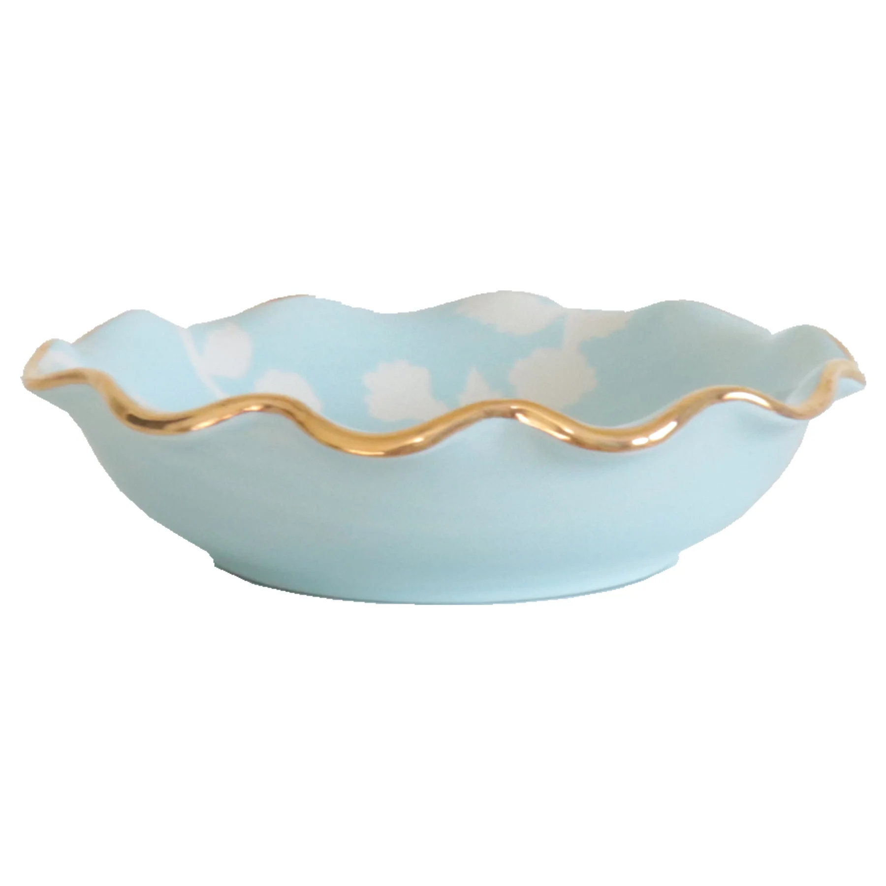 Chinoiserie Dreams Scalloped Bowls with 22K Gold Accent - Image 27