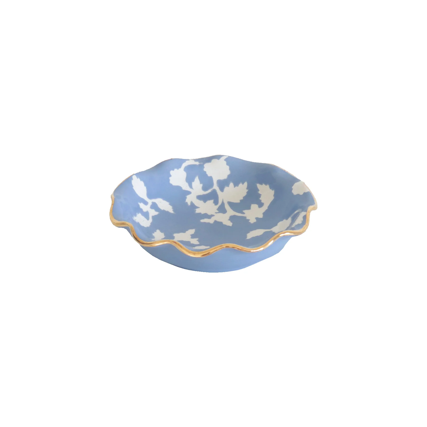 Chinoiserie Dreams Scalloped Bowls with 22K Gold Accent - Image 29