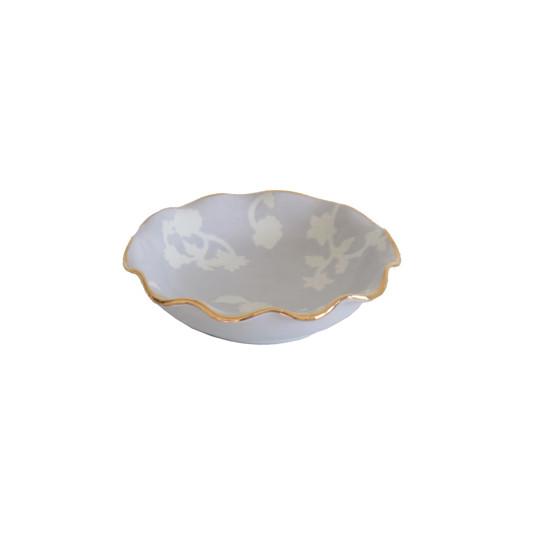 Chinoiserie Dreams Scalloped Bowls with 22K Gold Accent - Image 32