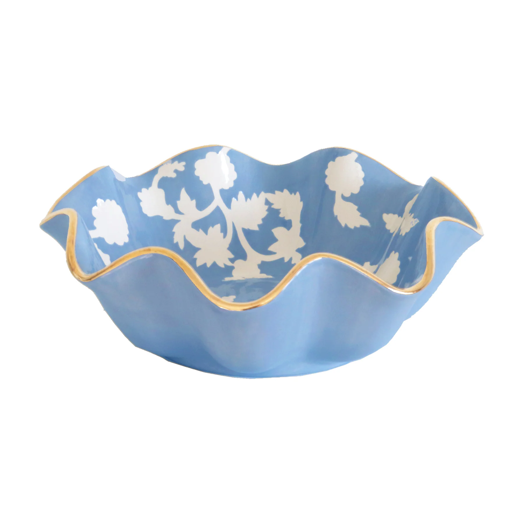 Chinoiserie Dreams Scalloped Bowls with 22K Gold Accent - Image 35