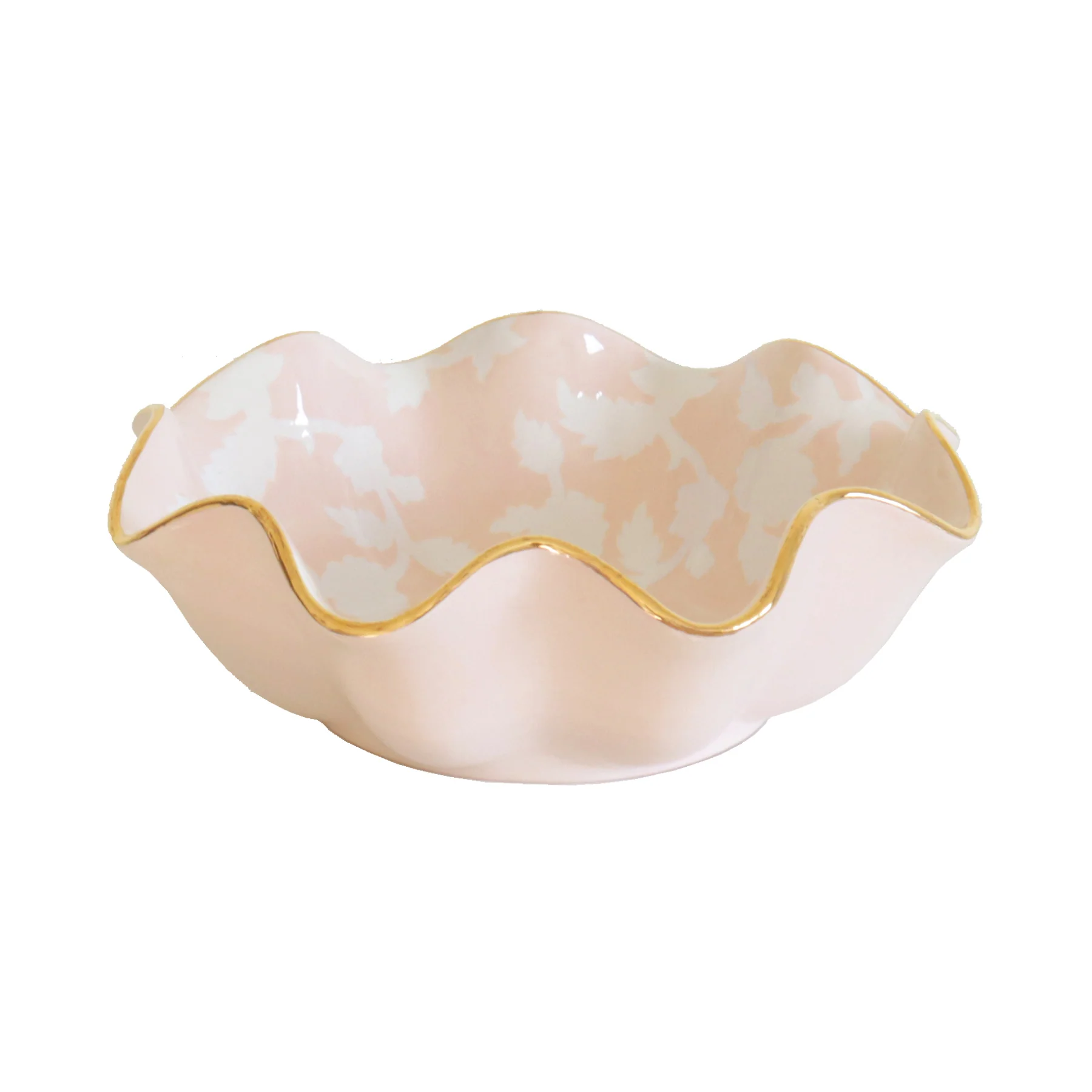 Chinoiserie Dreams Scalloped Bowls with 22K Gold Accent - Image 38