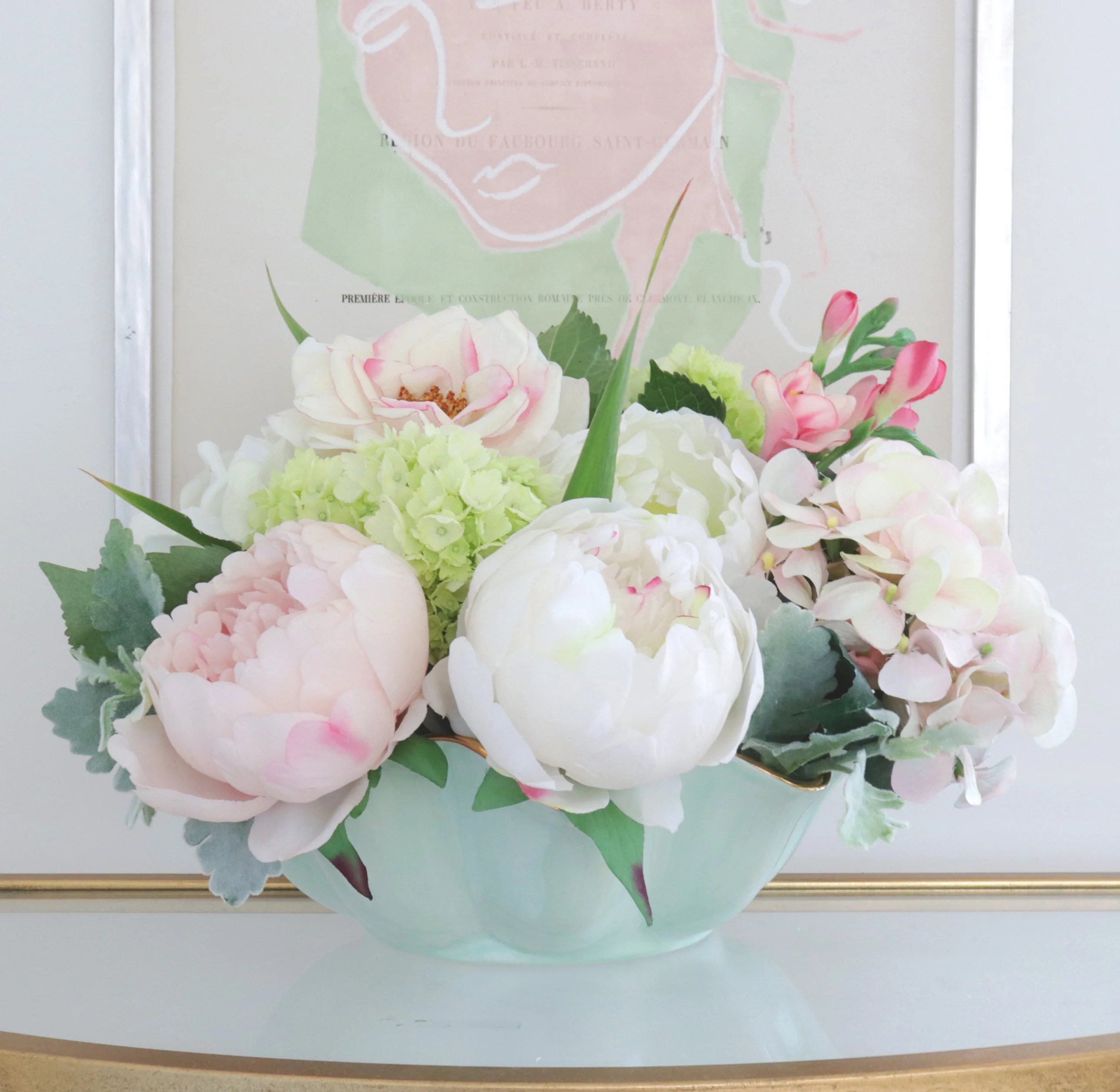 Chinoiserie Dreams Scalloped Bowls with 22K Gold Accent - Image 4