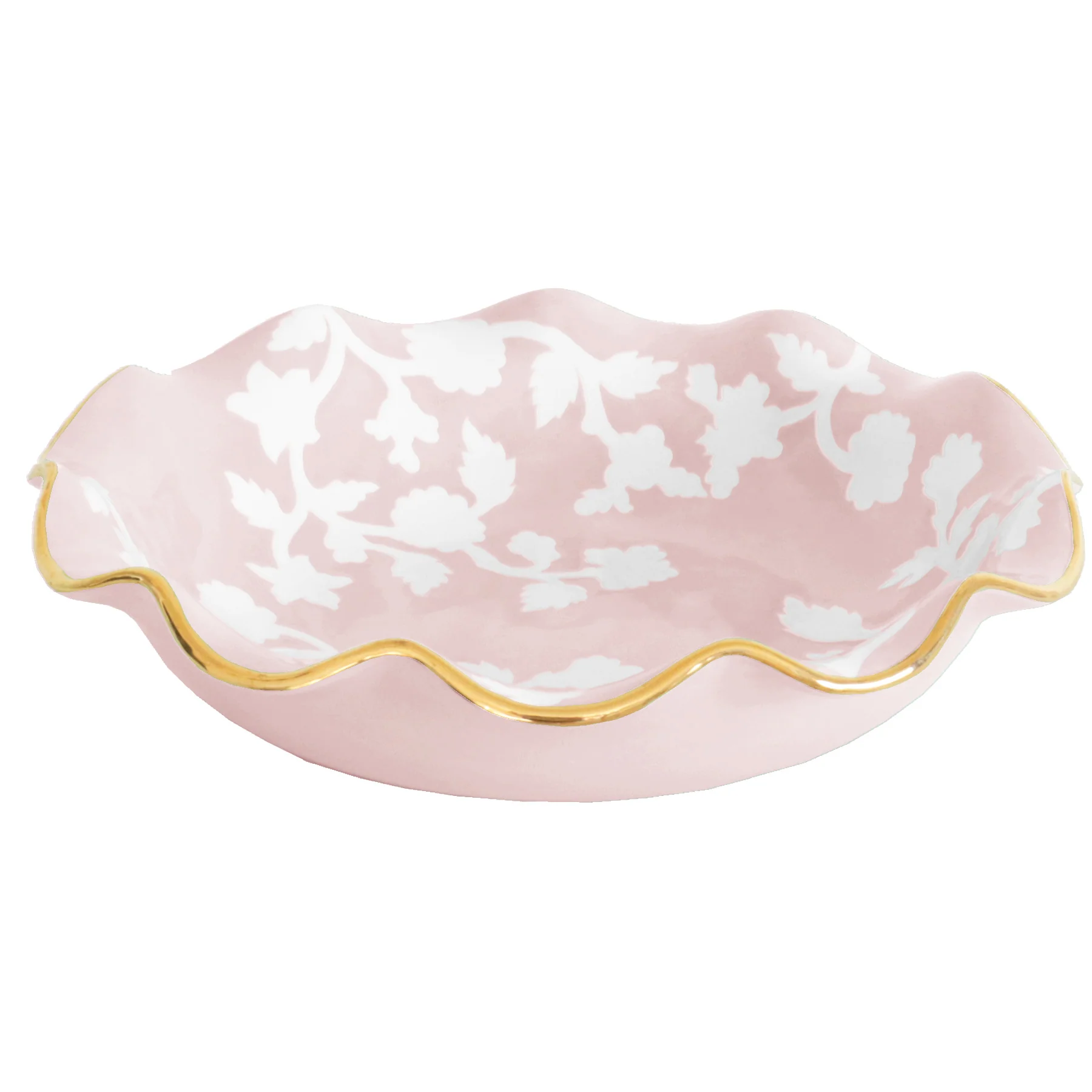 Chinoiserie Dreams Scalloped Bowls with 22K Gold Accent - Image 43