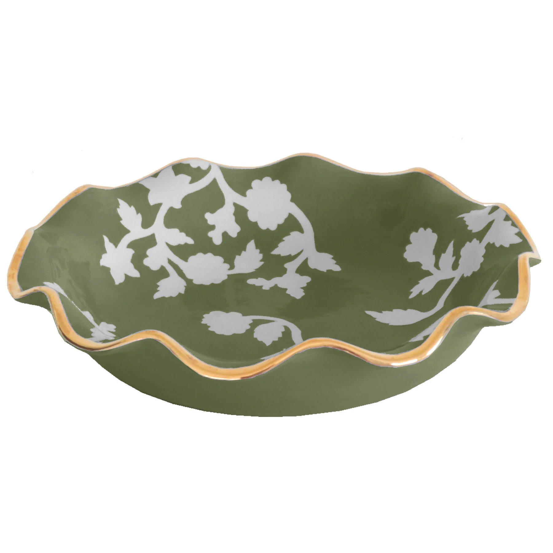 Chinoiserie Dreams Scalloped Bowls with 22K Gold Accent - Image 45
