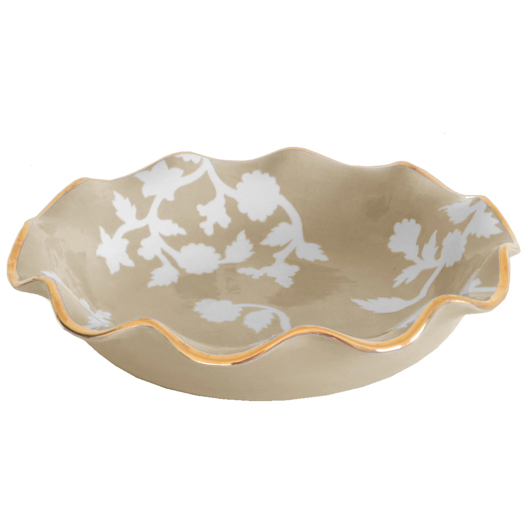 Chinoiserie Dreams Scalloped Bowls with 22K Gold Accent - Image 47