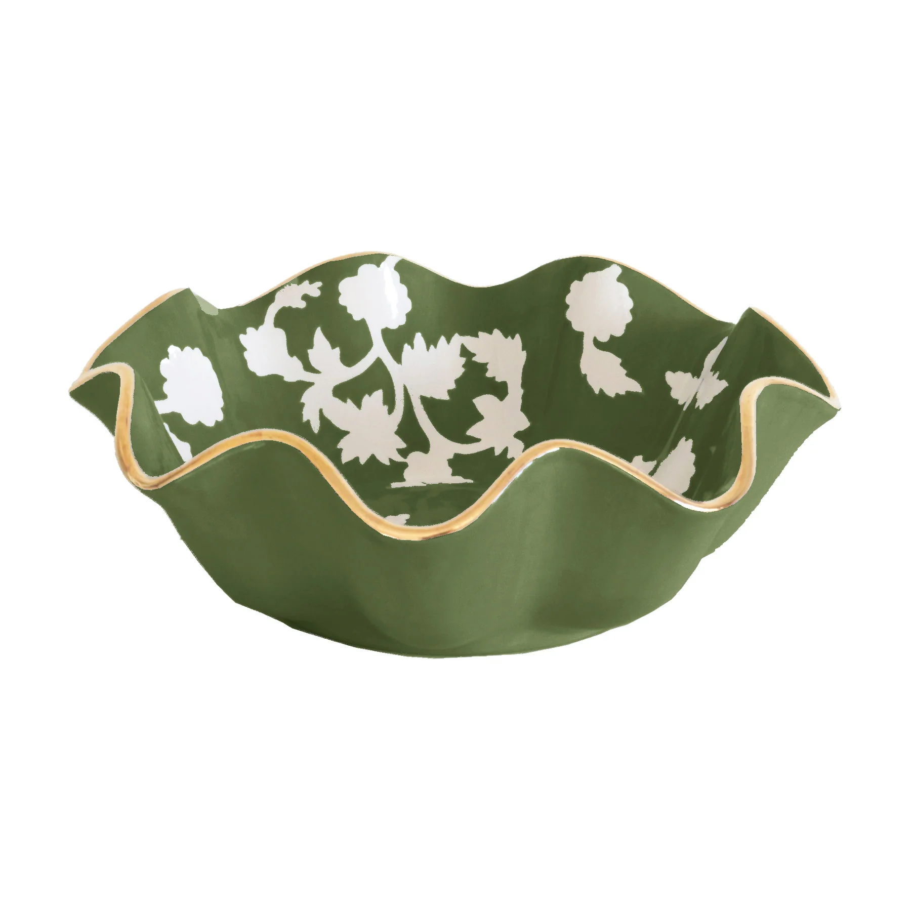 Chinoiserie Dreams Scalloped Bowls with 22K Gold Accent - Image 49