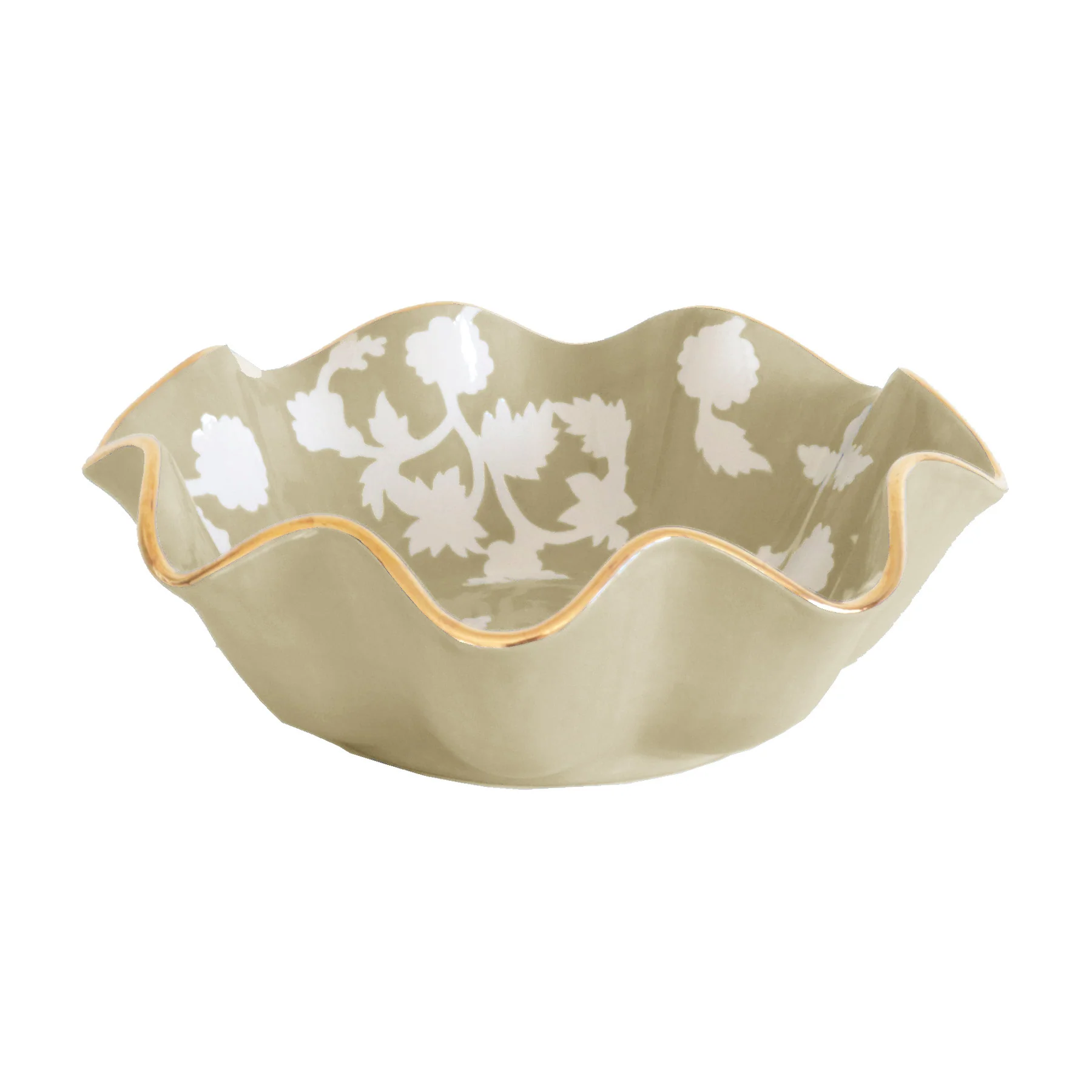 Chinoiserie Dreams Scalloped Bowls with 22K Gold Accent - Image 50