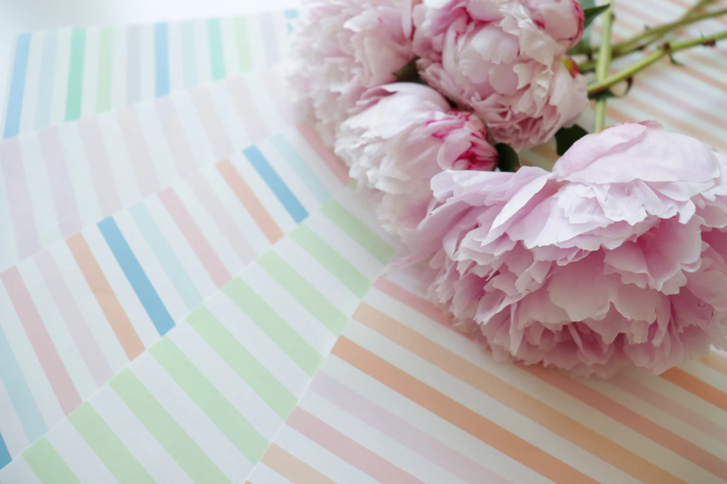 "The Perfect Stripe" Wallpaper in Light Pink - Image 3