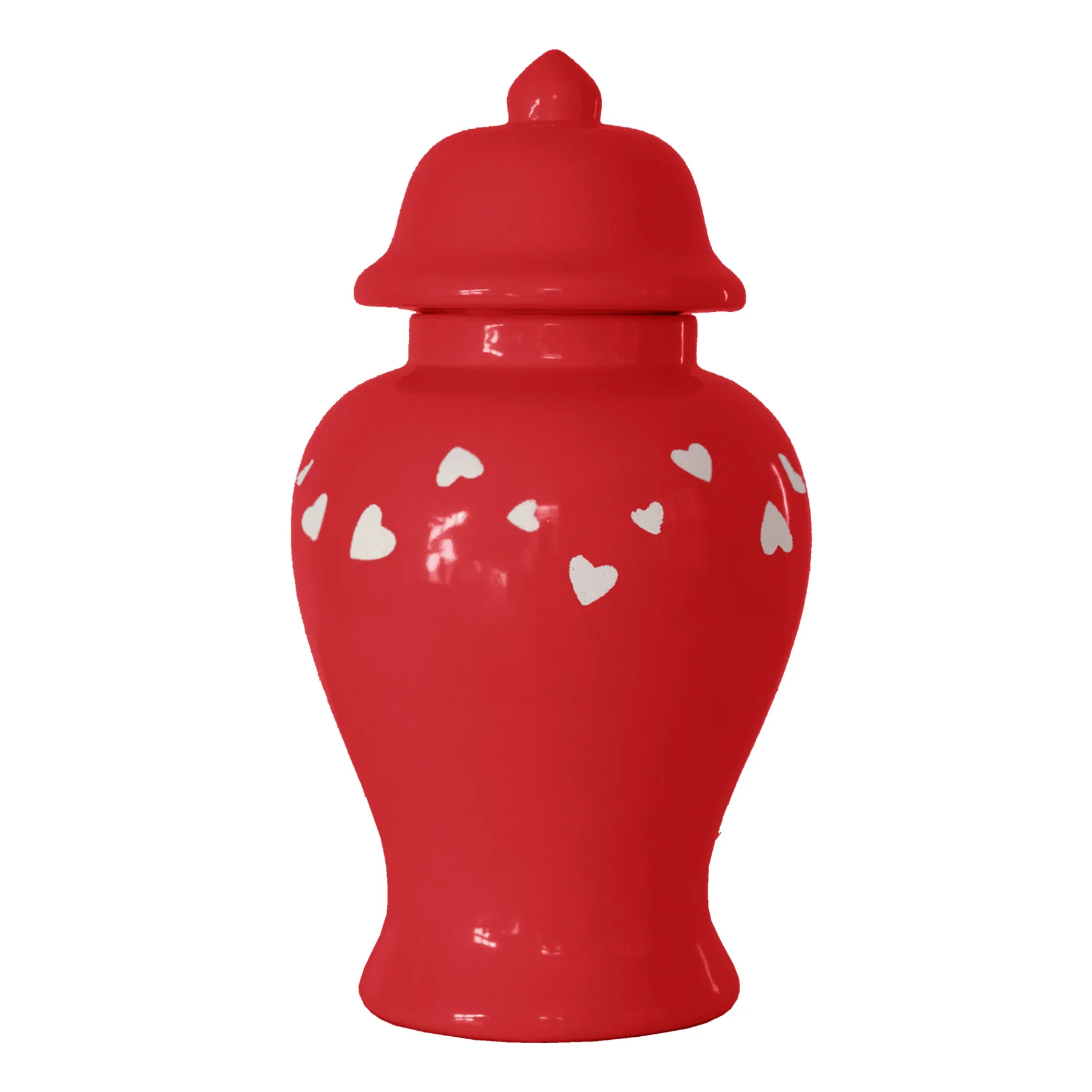 "Love is in the Air" Ginger Jars in Red - Image 3