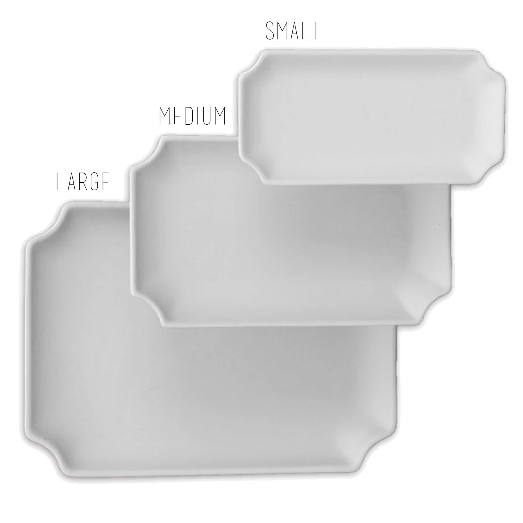 Custom Color Laurel Monogram Trays - Image 3