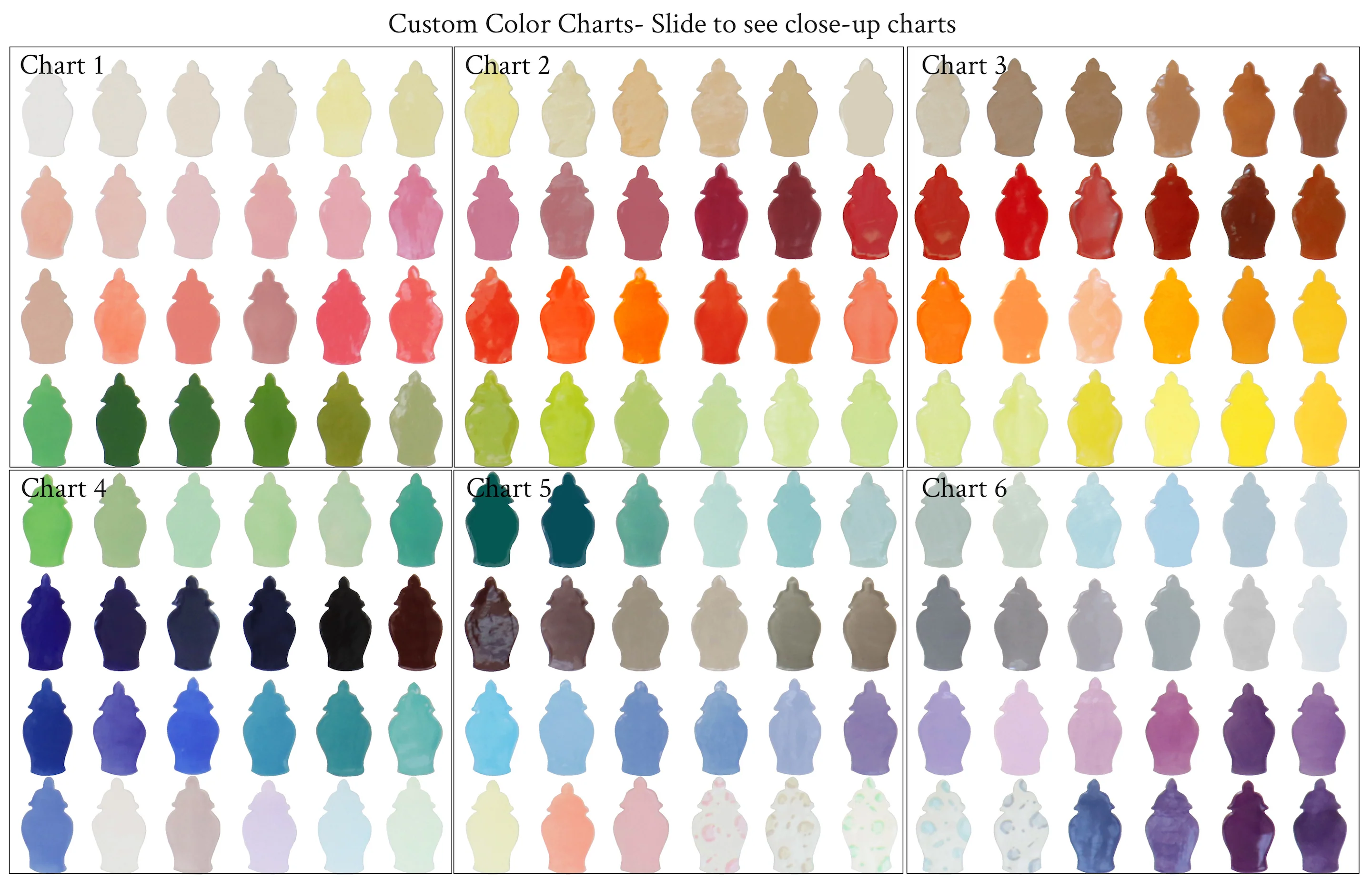 Custom Color Striped Ginger Jars - Image 3