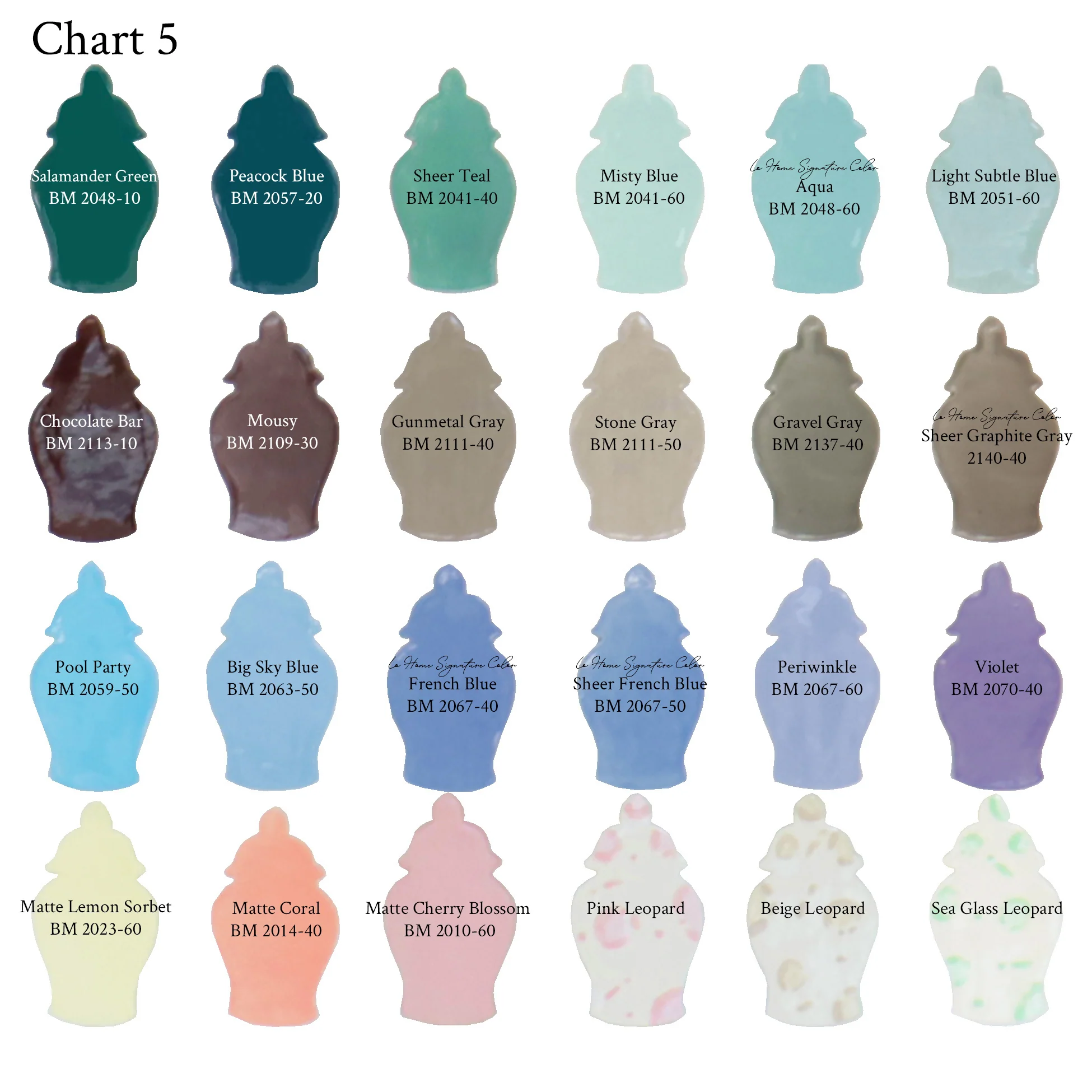 Custom Color Striped Ginger Jars - Image 8