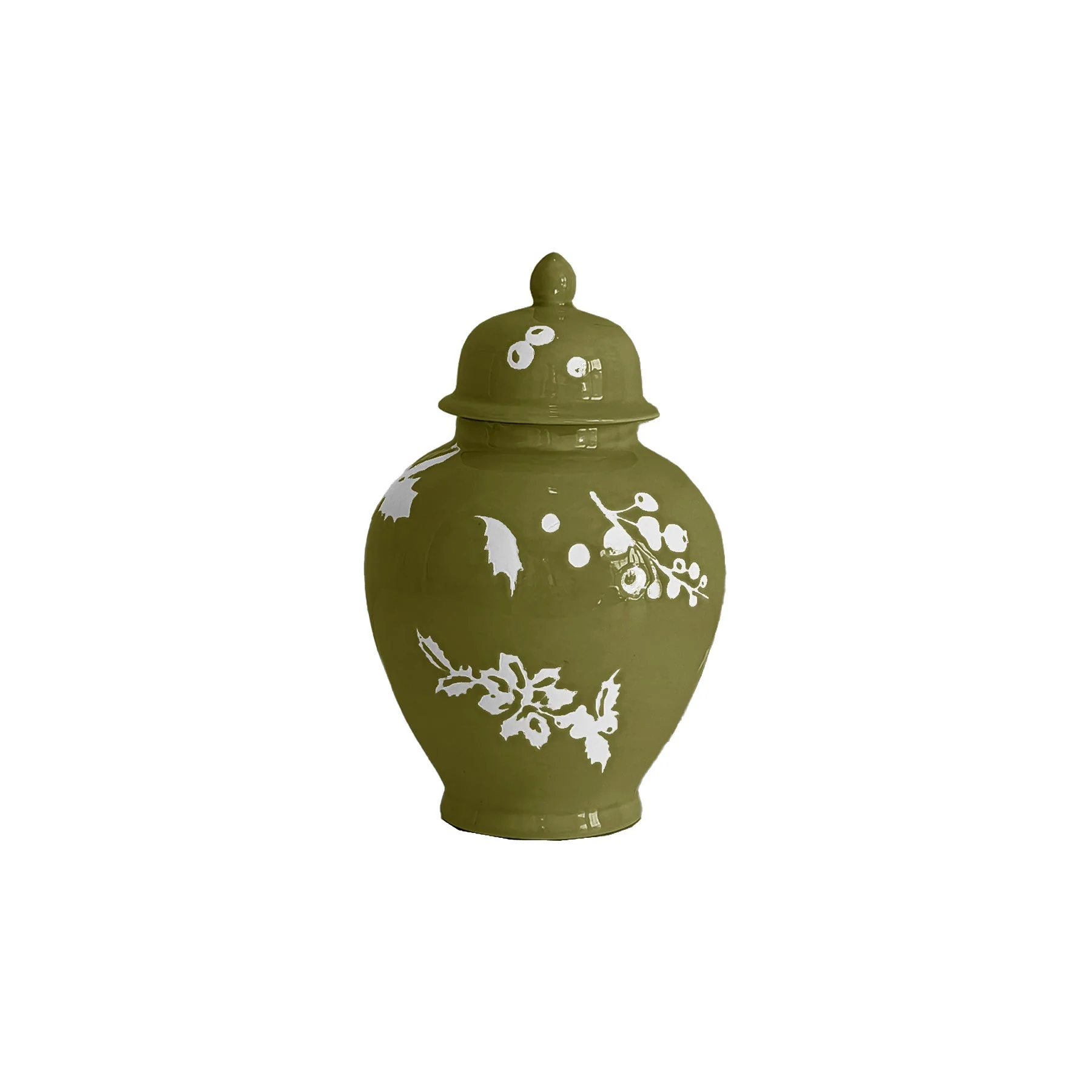 Deck the Halls Ginger Jars in Moss Green - Image 3