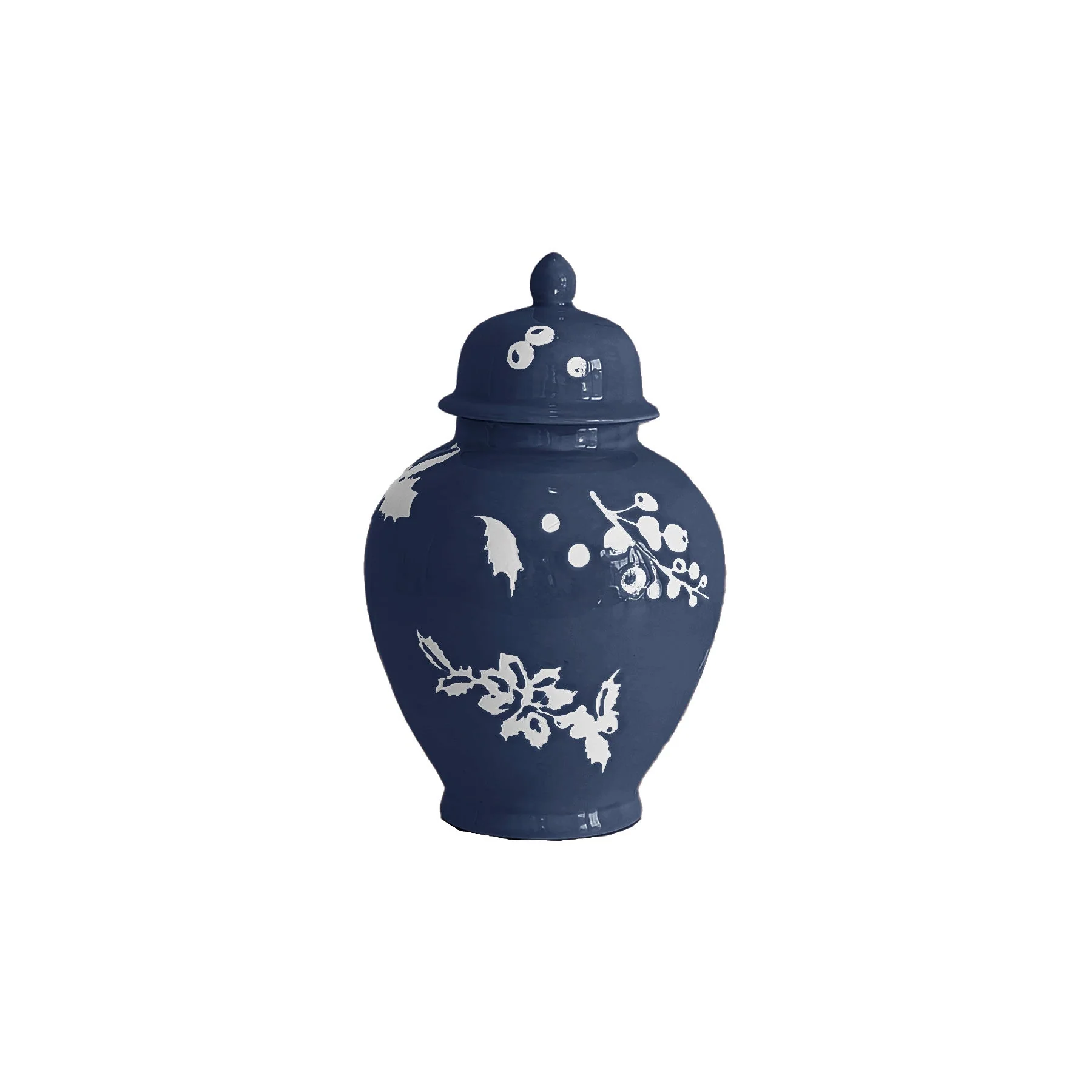 Deck the Halls Ginger Jars in Navy Blue - Image 3