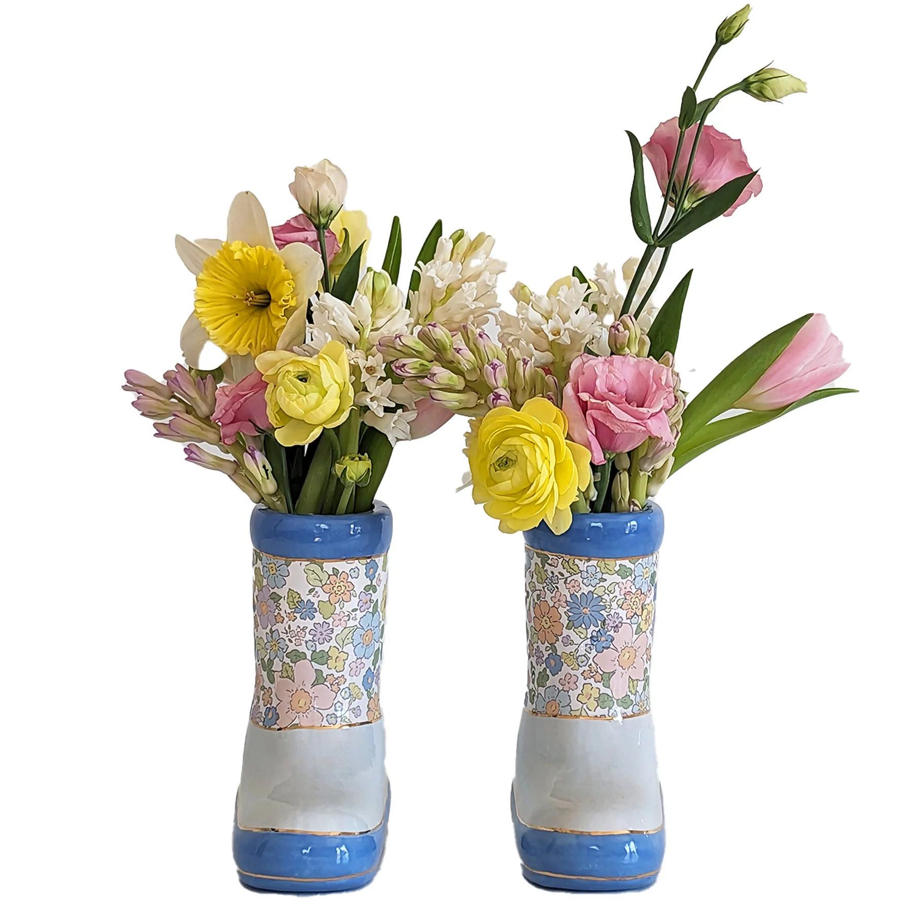 Flower Field Rain Boots Vases (Set of 2) - Image 3