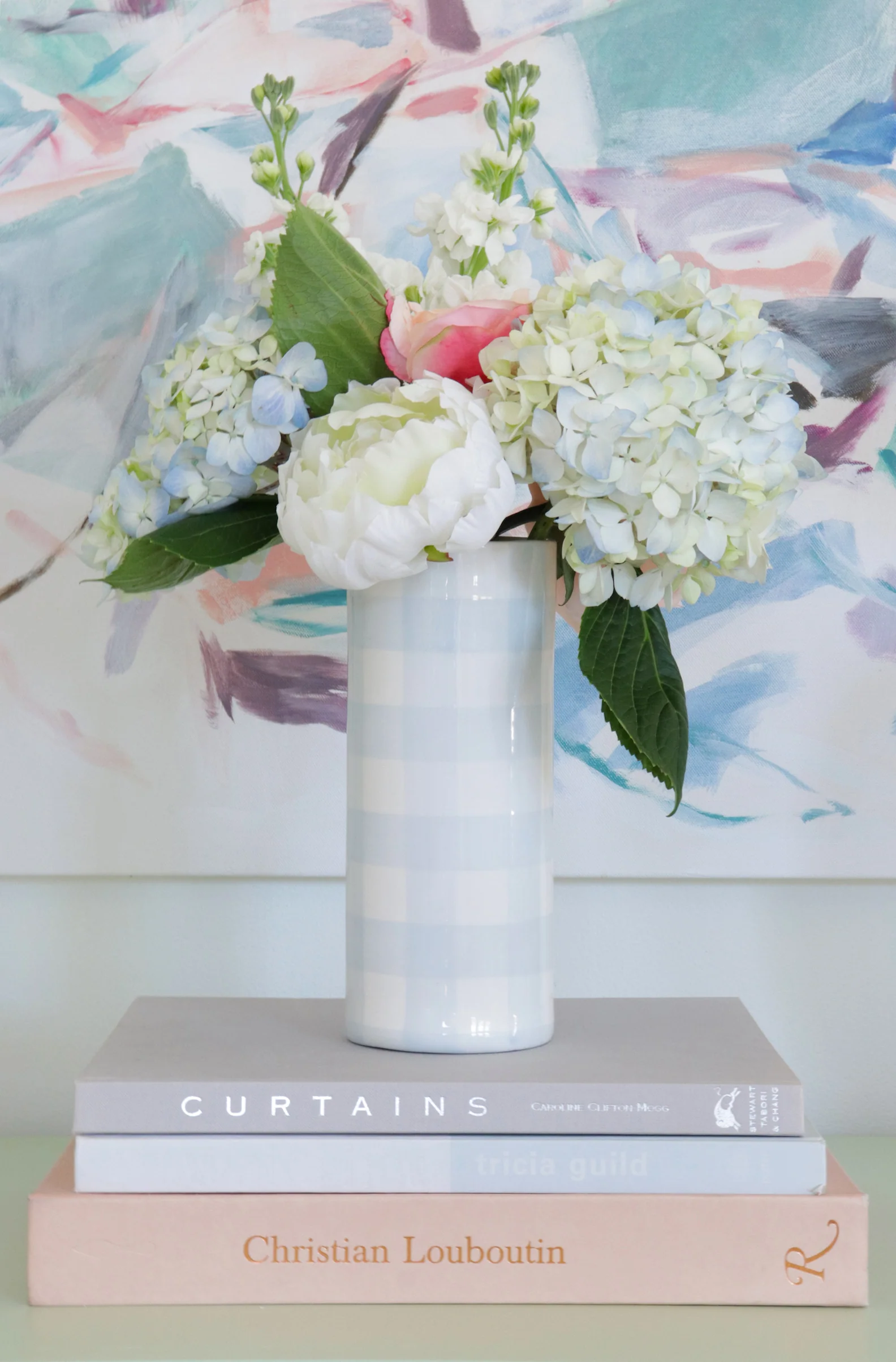 Gingham Column Vase - Image 13