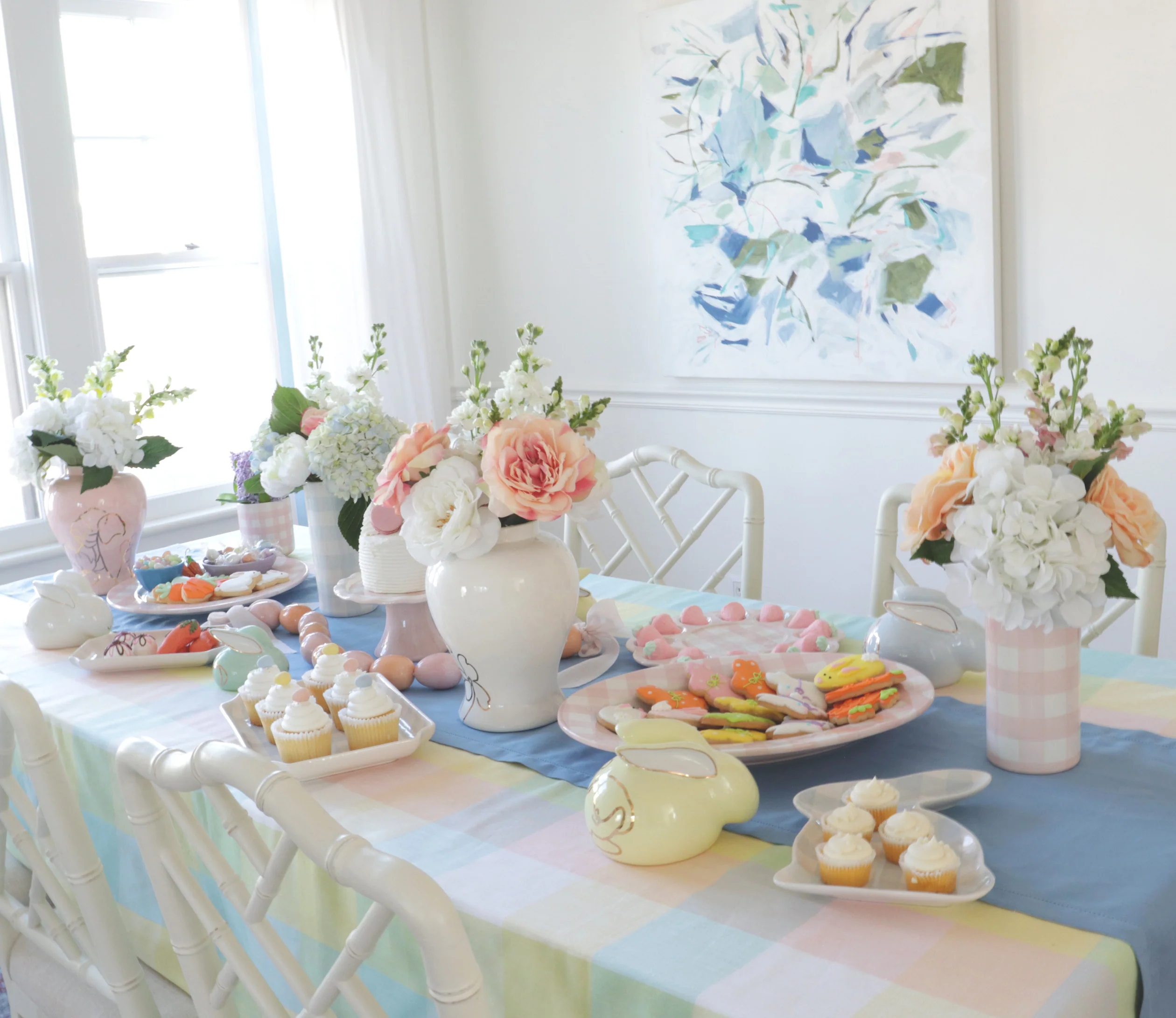 Gingham Column Vase - Image 18