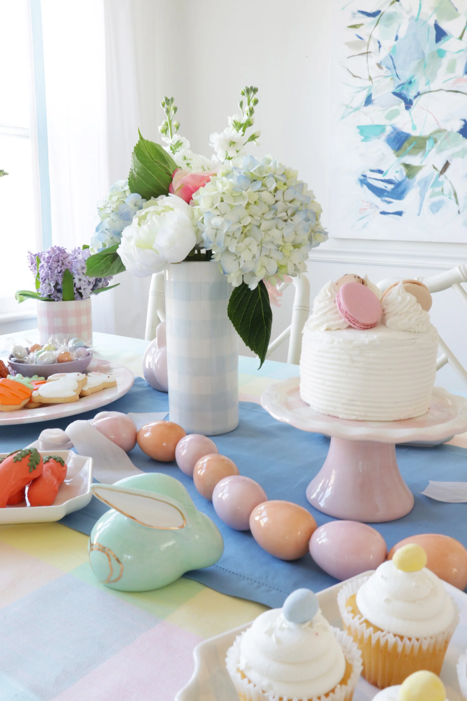 Gingham Column Vase - Image 19