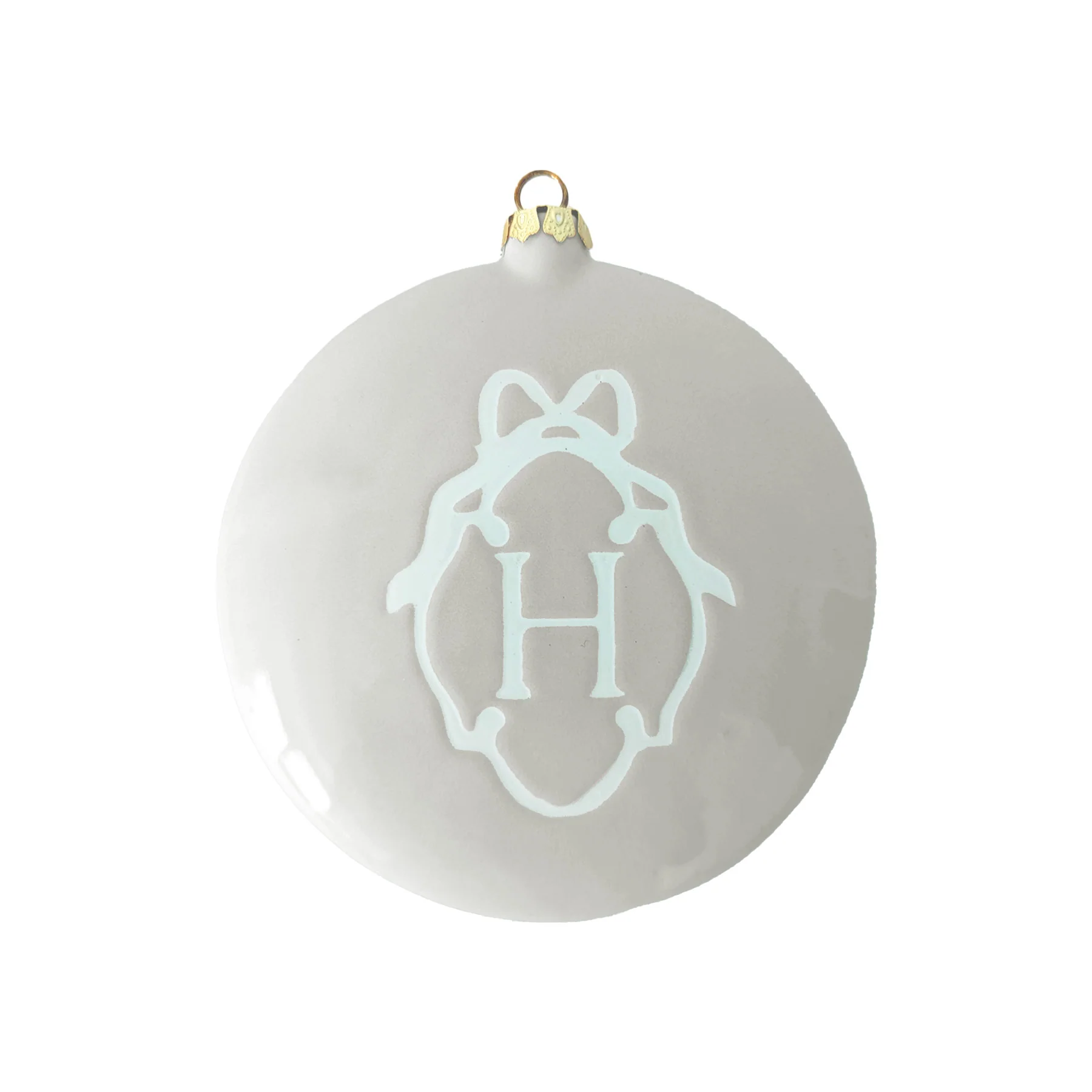 Large Ornament with Bow Monogram - Image 4
