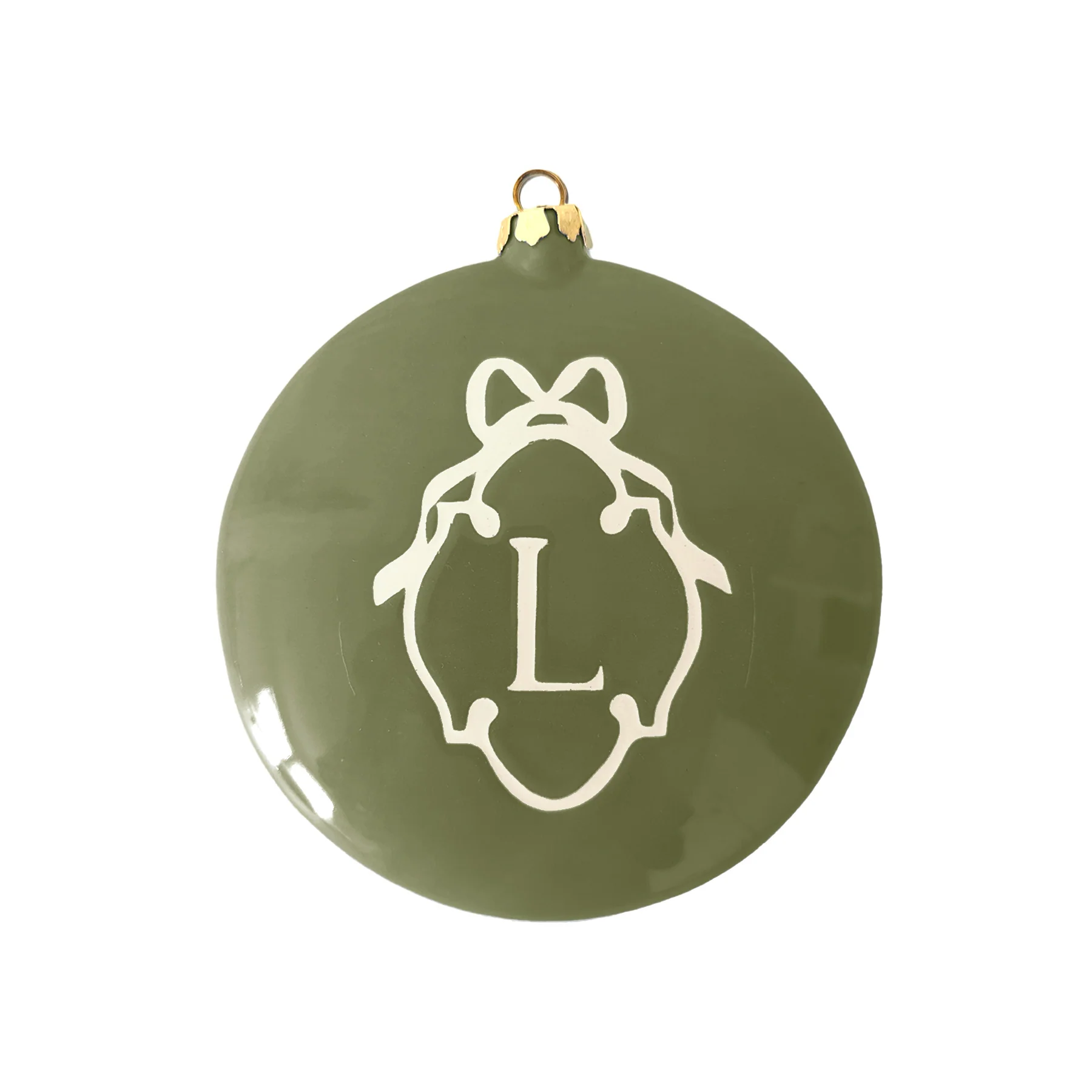 Large Ornament with Bow Monogram - Image 7