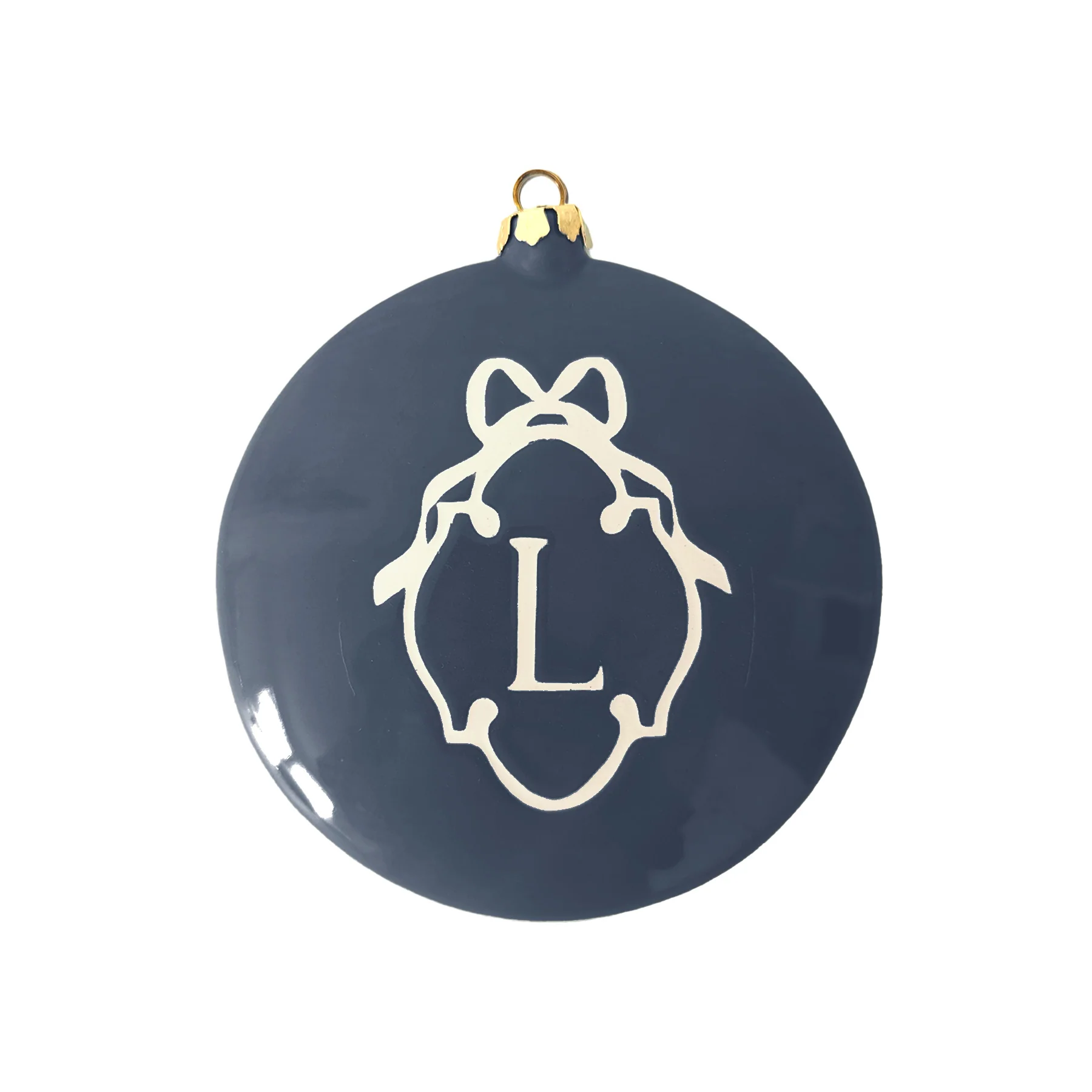 Large Ornament with Bow Monogram - Image 8