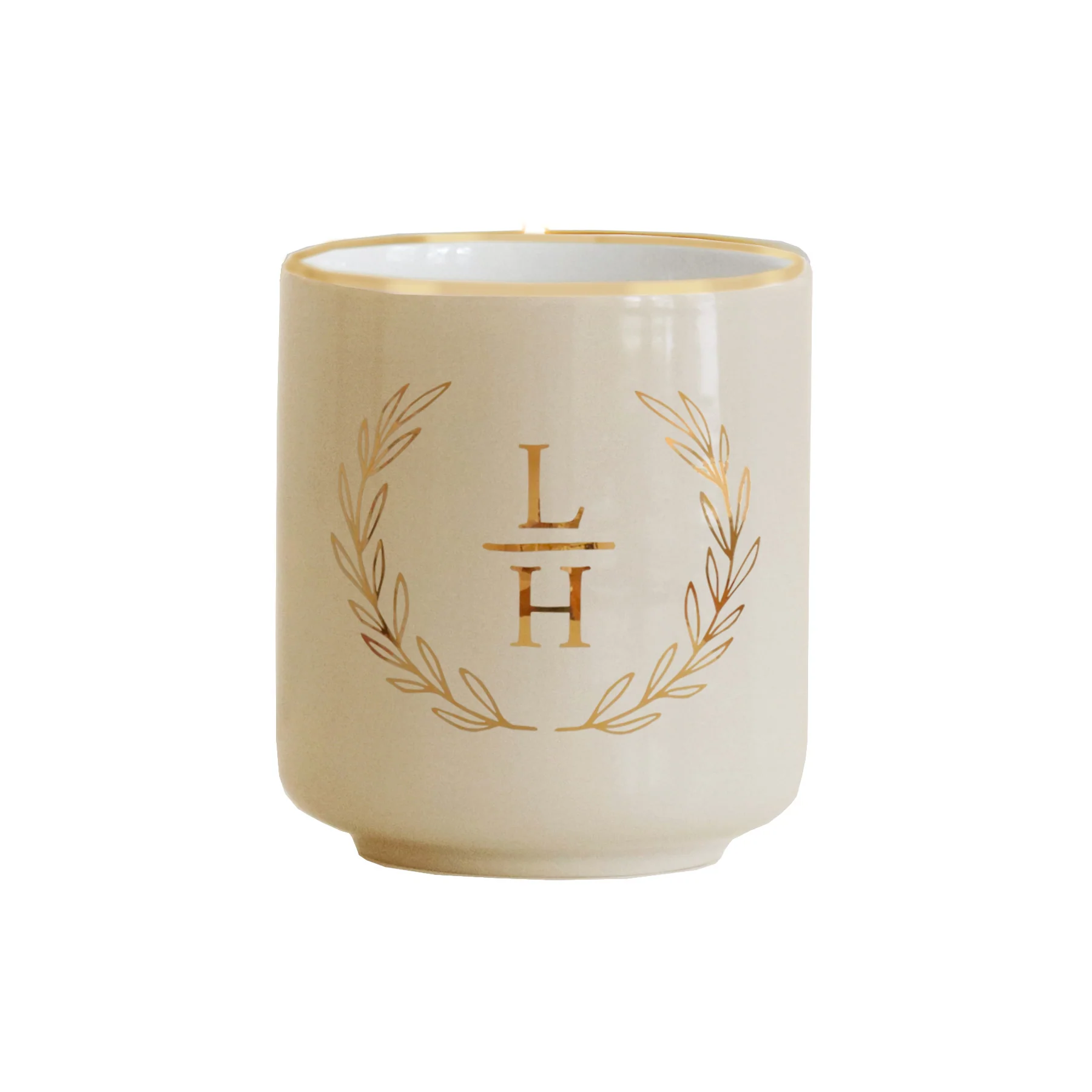 Laurel Monogram Vase - Image 5