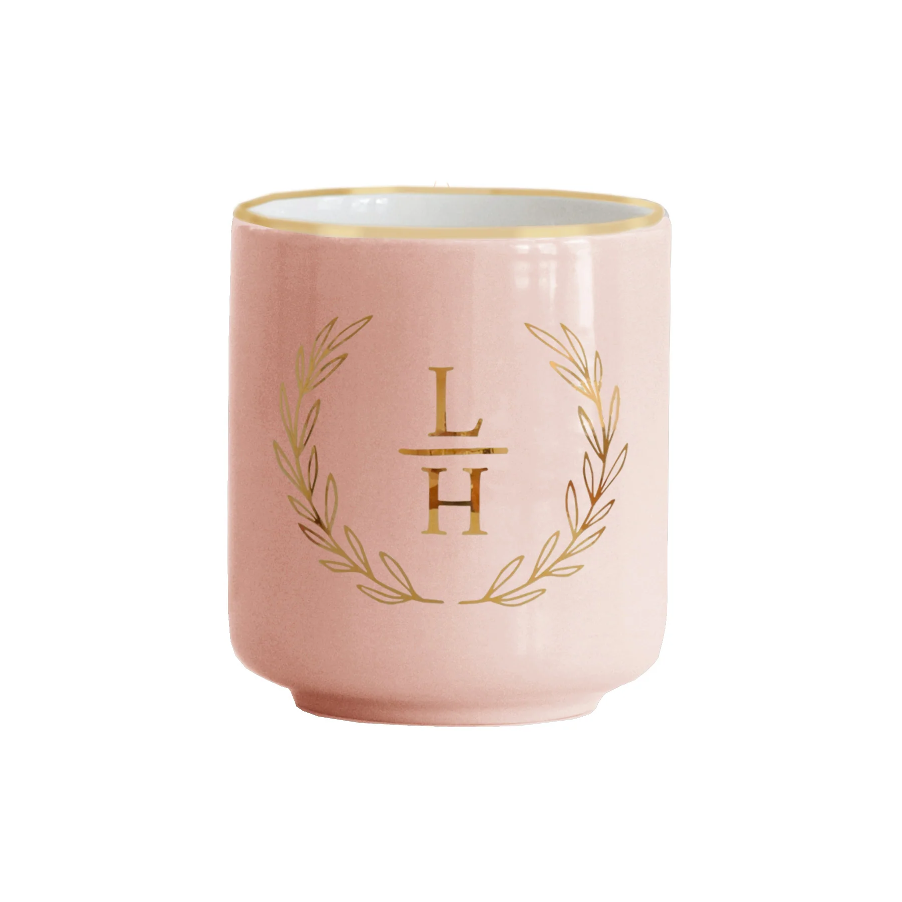 Laurel Monogram Vase - Image 6
