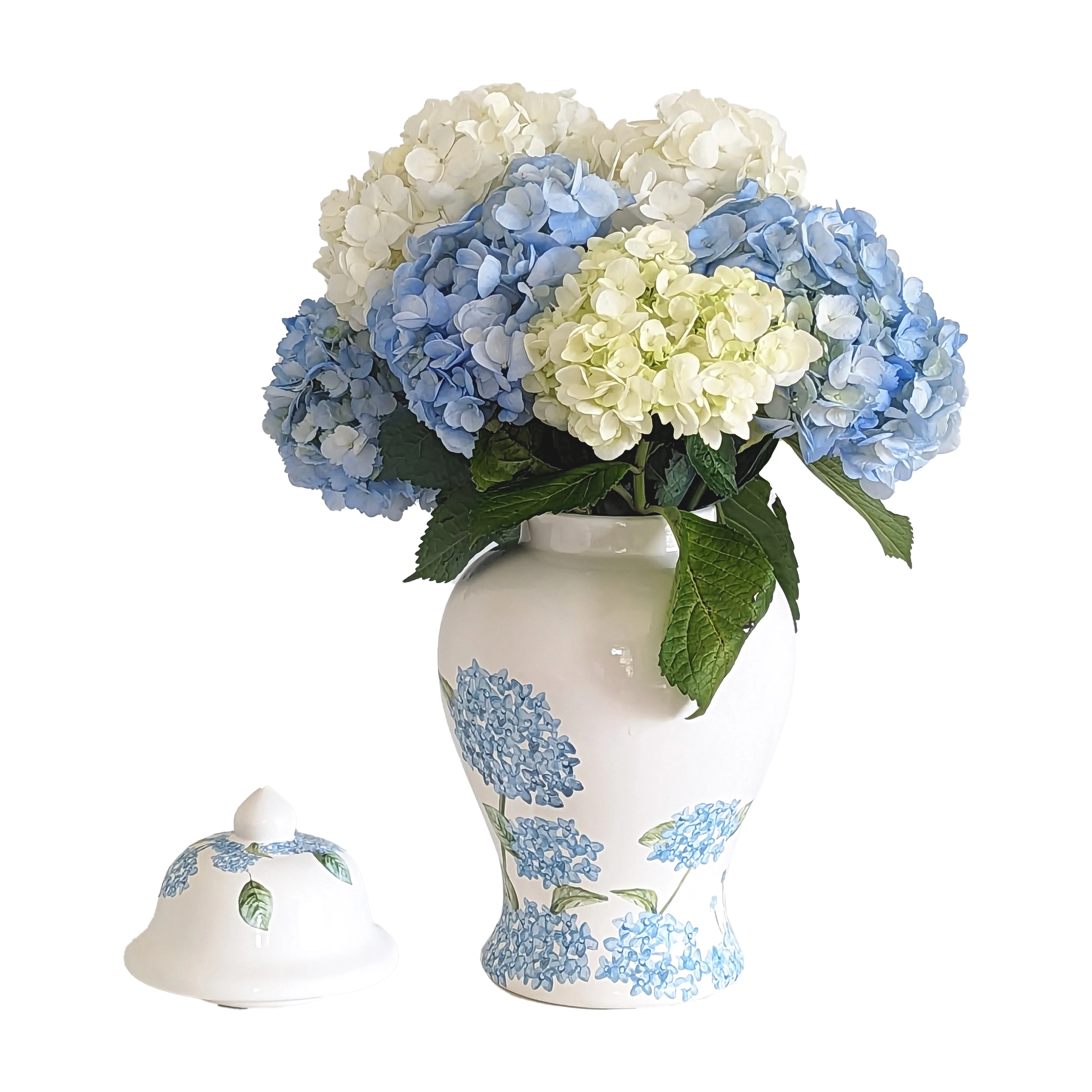 Lo Home x Chapple Chandler Ginger Jars with Hydrangea Accents - Image 5