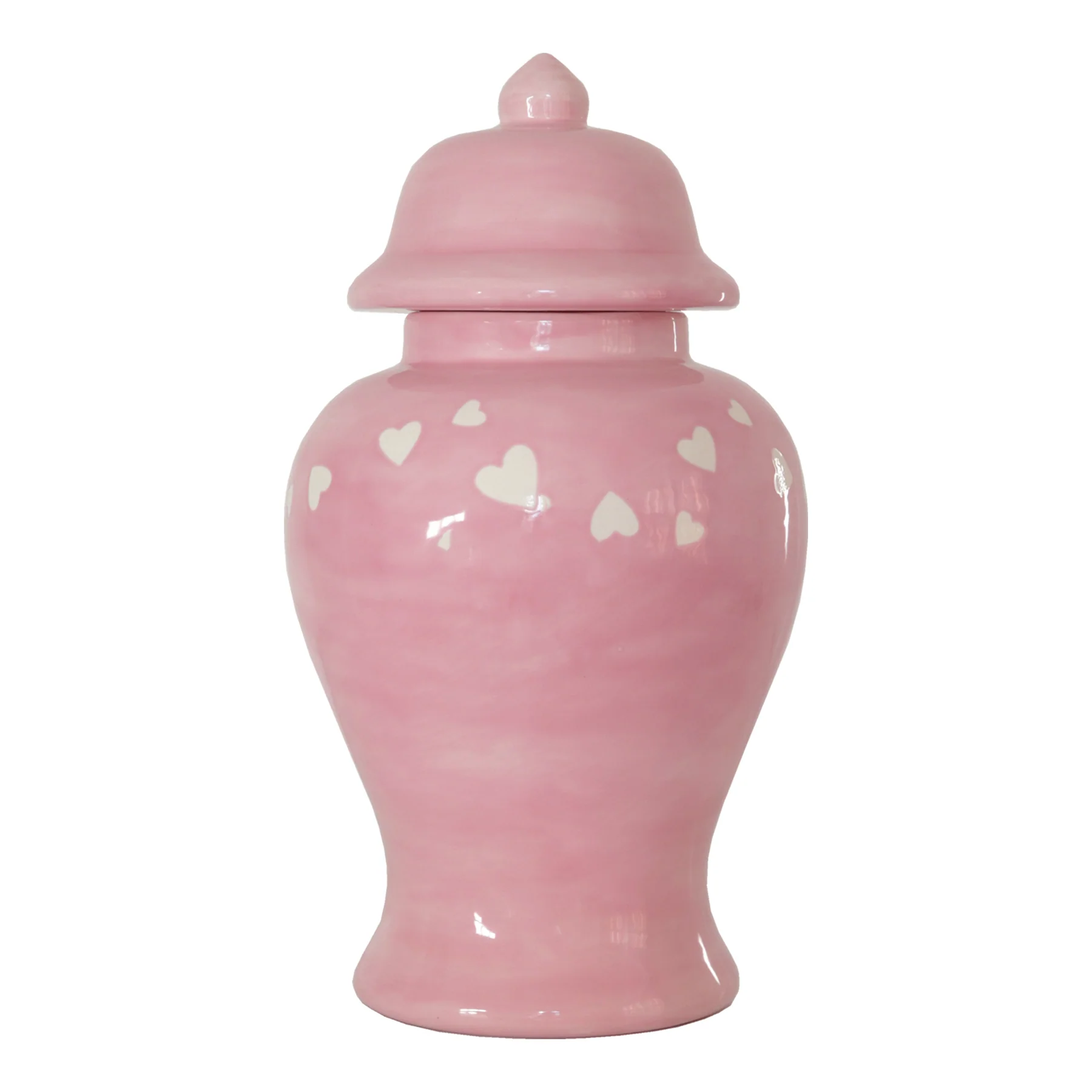 "Love is in the Air" Ginger Jars in Bubble Gum Pink - Image 3