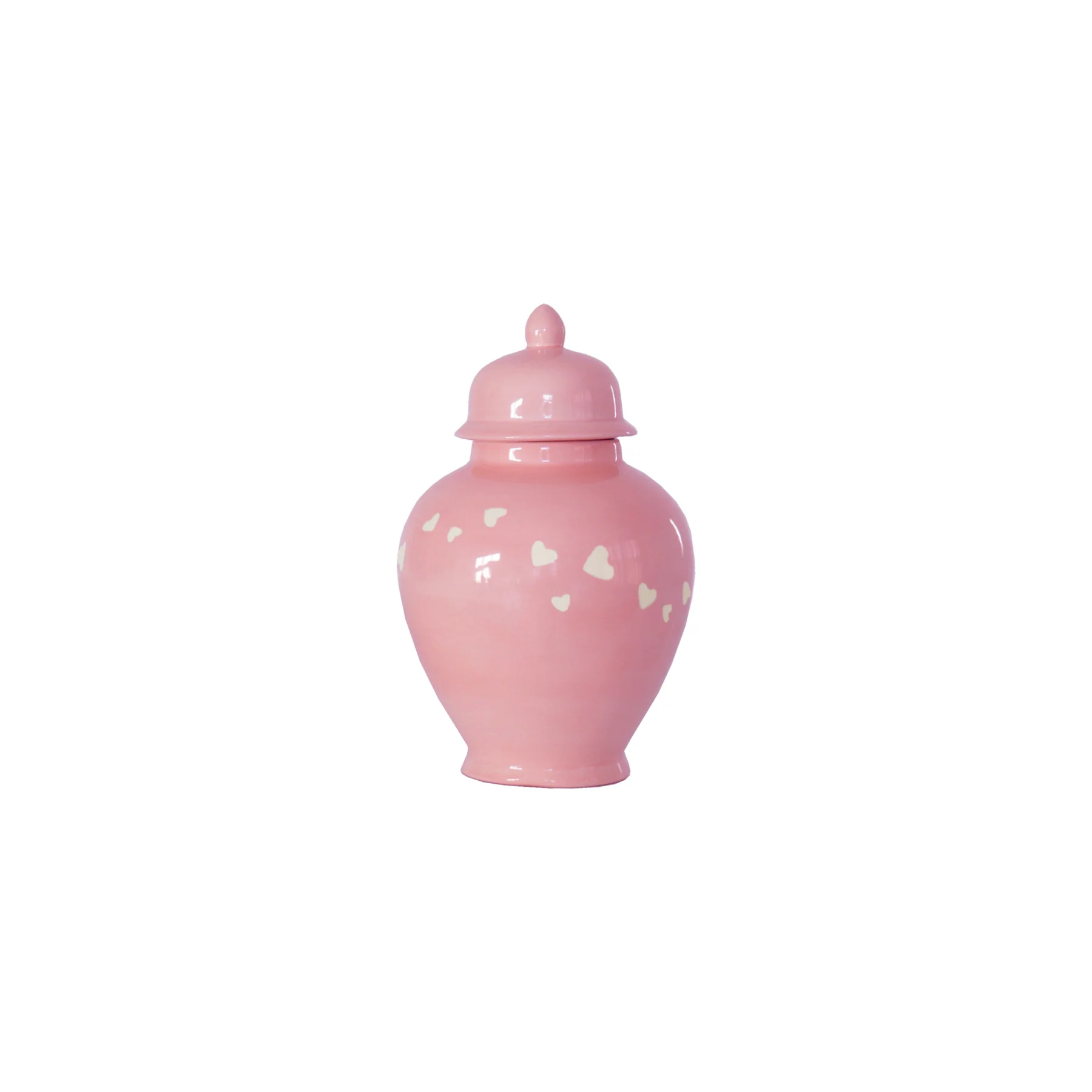 "Love is in the Air" Ginger Jars in Bubble Gum Pink - Image 4
