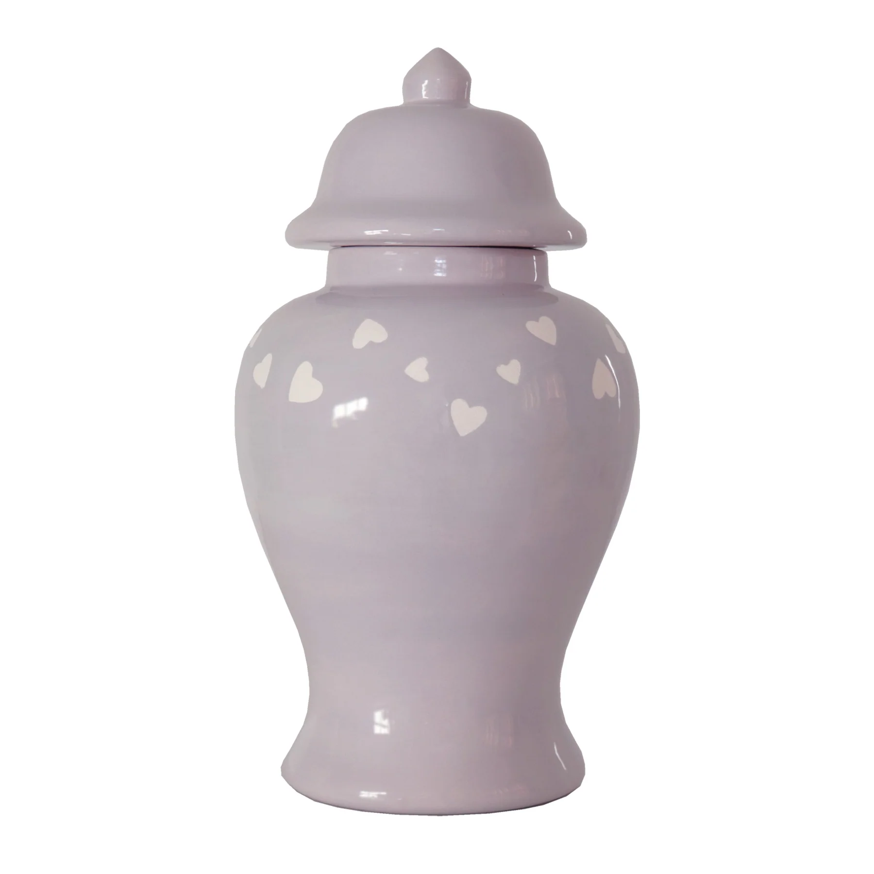 "Love is in the Air" Ginger Jars in Light Lavender - Image 3