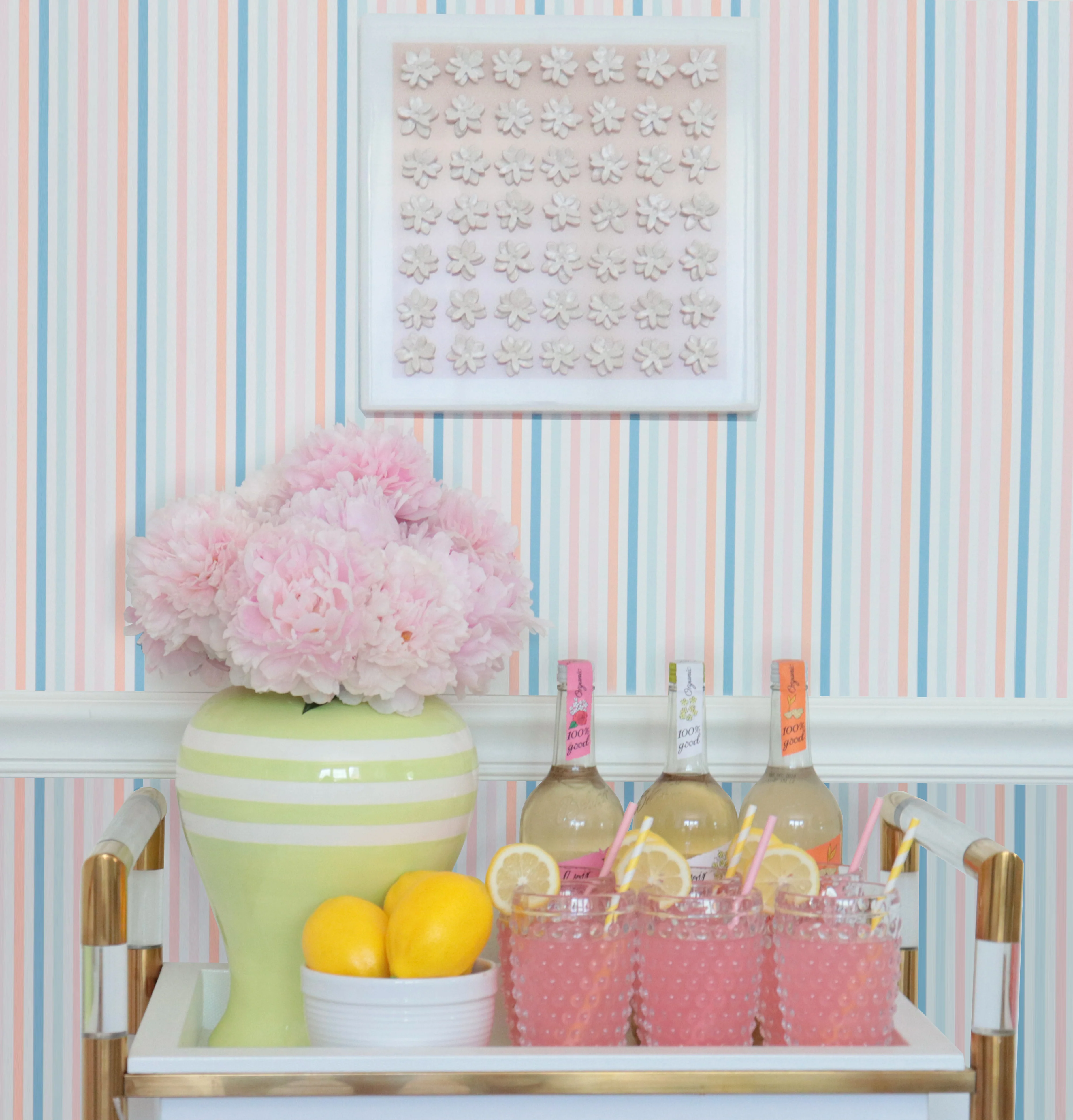 "The Perfect Stripe" Wallpaper in "Charleston" - Image 3